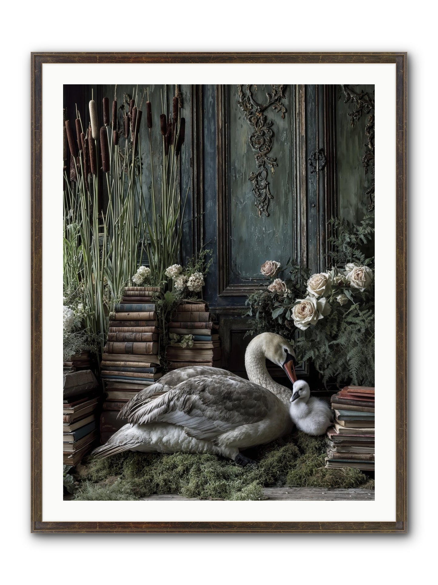 Between Borrowed Dreams Framed Print - Slimwoods Black/Gold 30x40