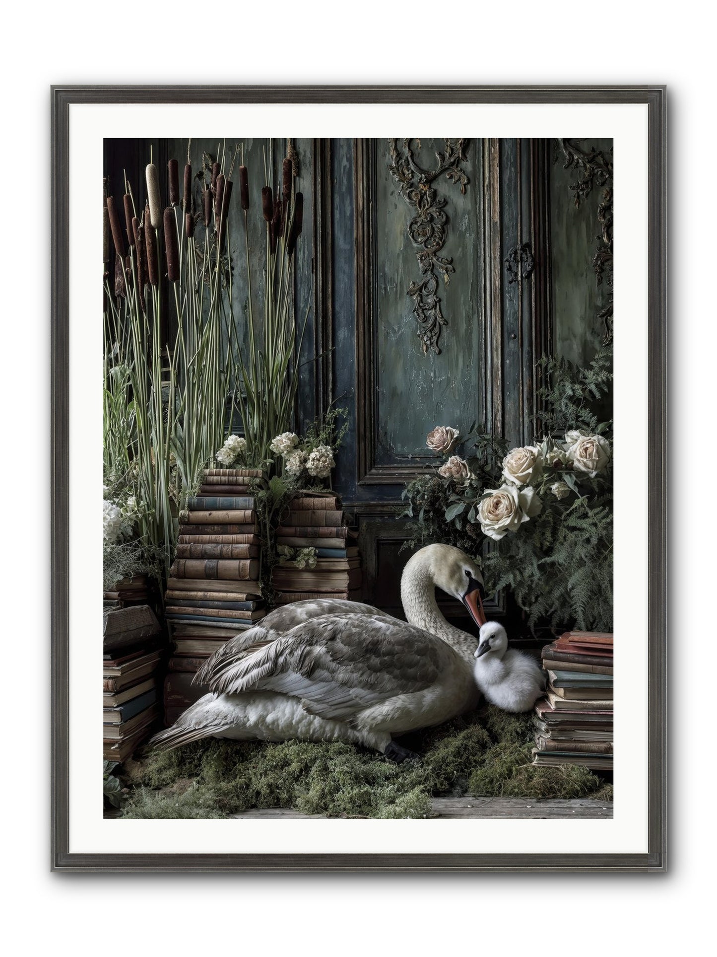 Between Borrowed Dreams Framed Print - Slimwoods Black/Silver 30x40
