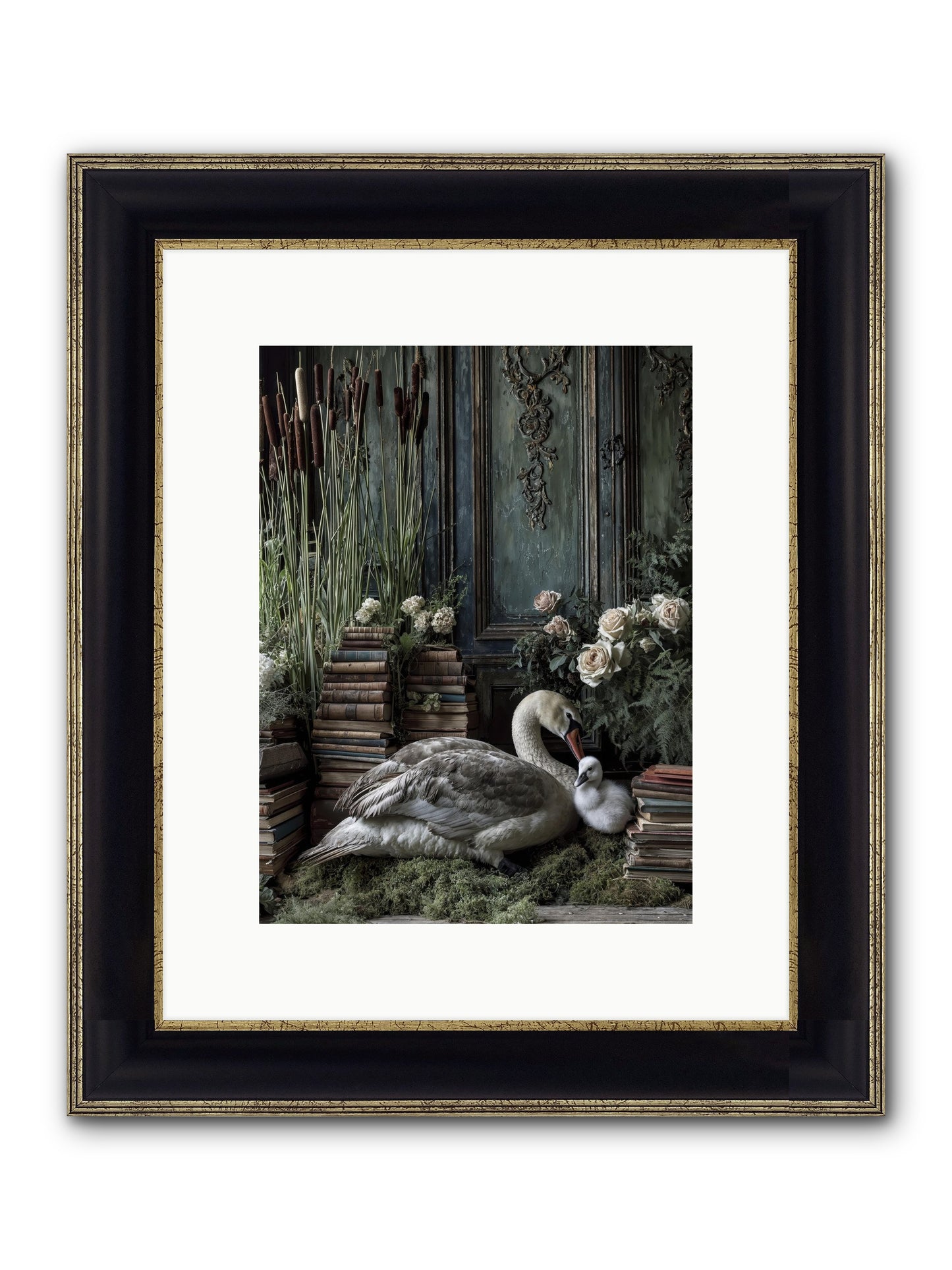 Between Borrowed Dreams Framed Print - Black & Gold 9x12