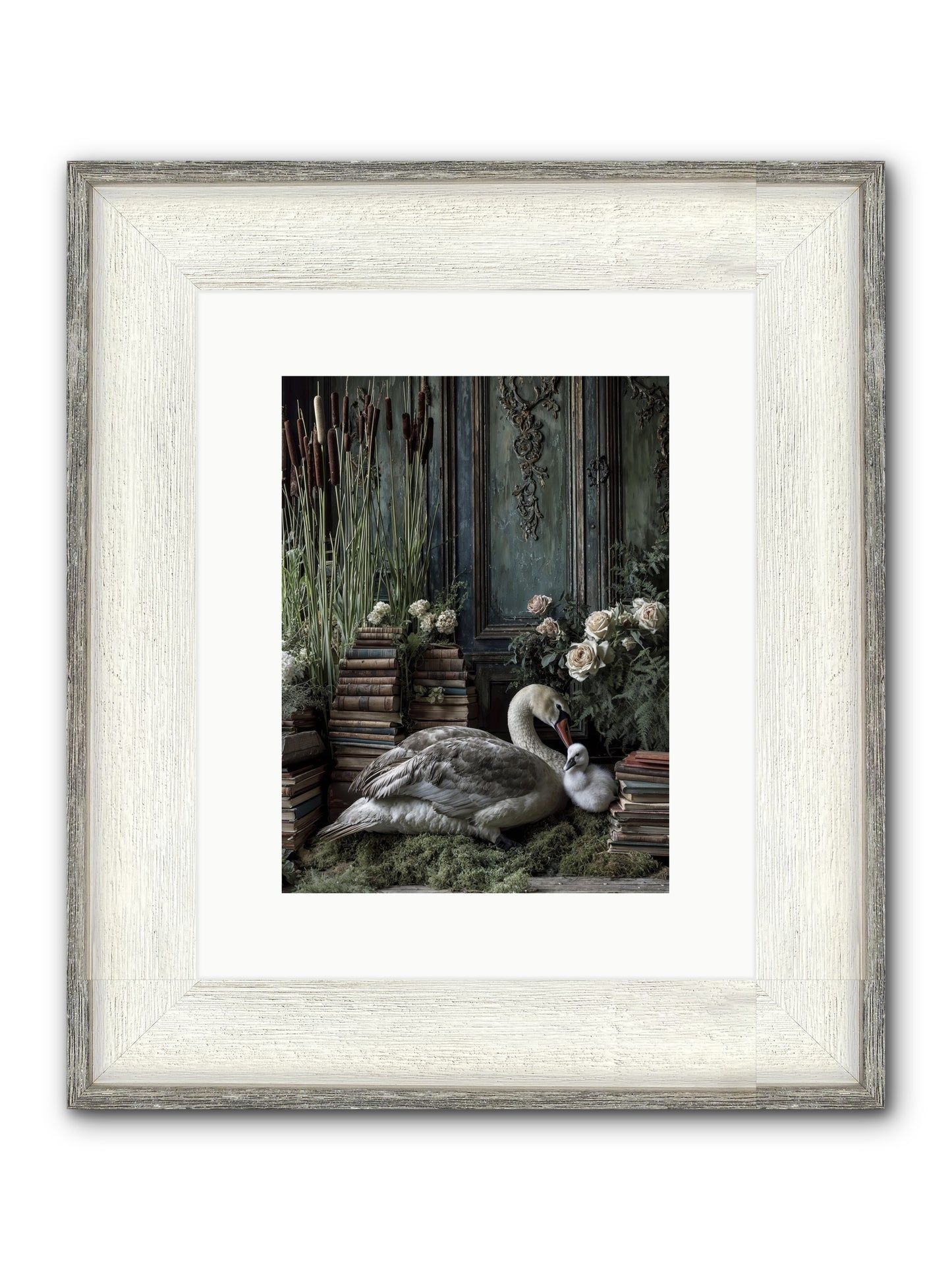 Between Borrowed Dreams Framed Print - Driftwood White 9x12