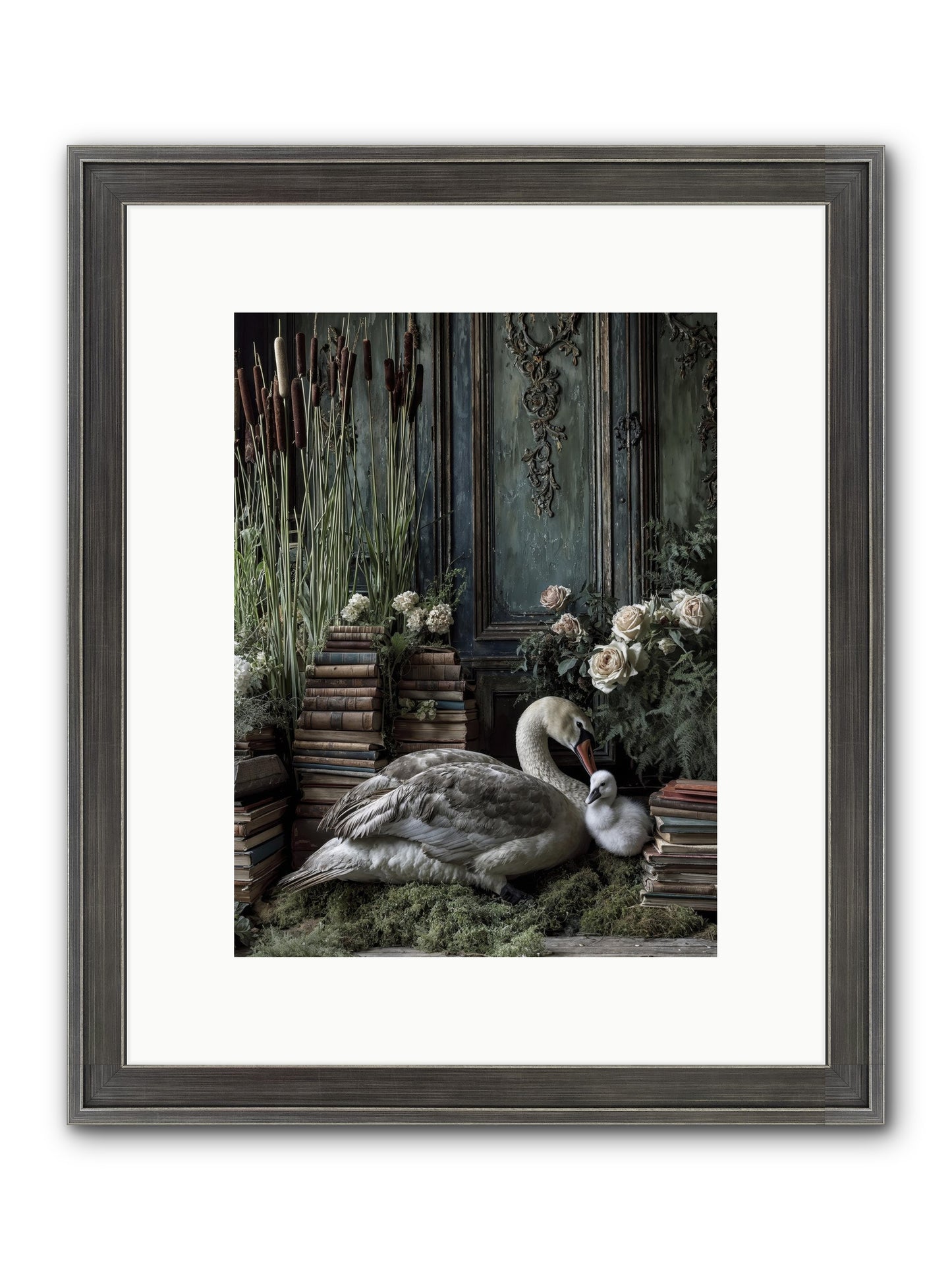 Between Borrowed Dreams Framed Print - Slimwoods Black/Silver 9x12