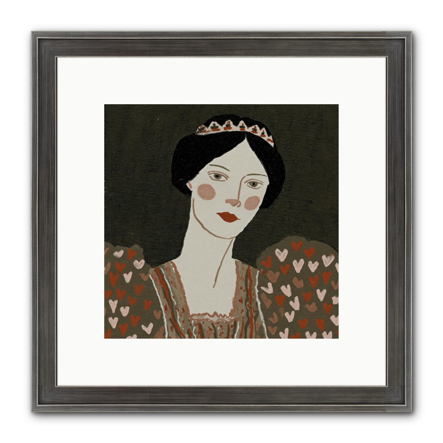 Between Desire And Devotion Framed Print - Slimwoods Black/Silver 10x10
