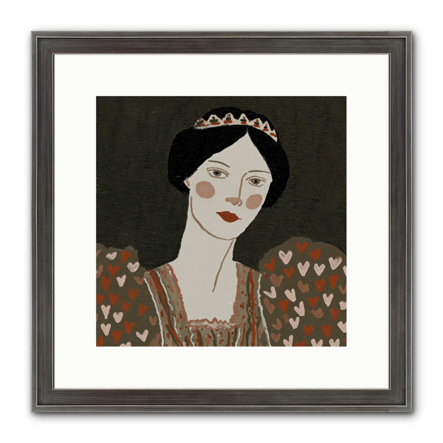 Between Desire And Devotion Framed Print - Slimwoods Black/Silver 12x12