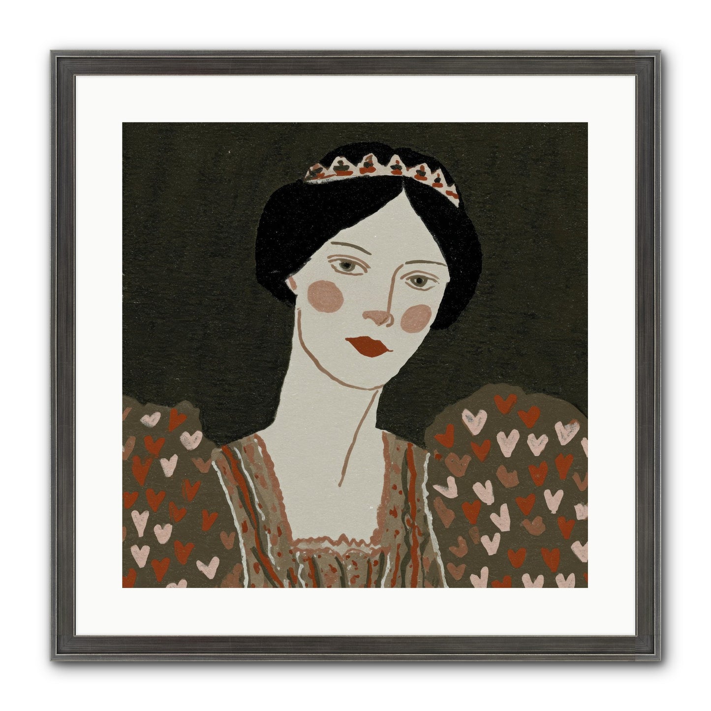 Between Desire And Devotion Framed Print - Slimwoods Black/Silver 20x20