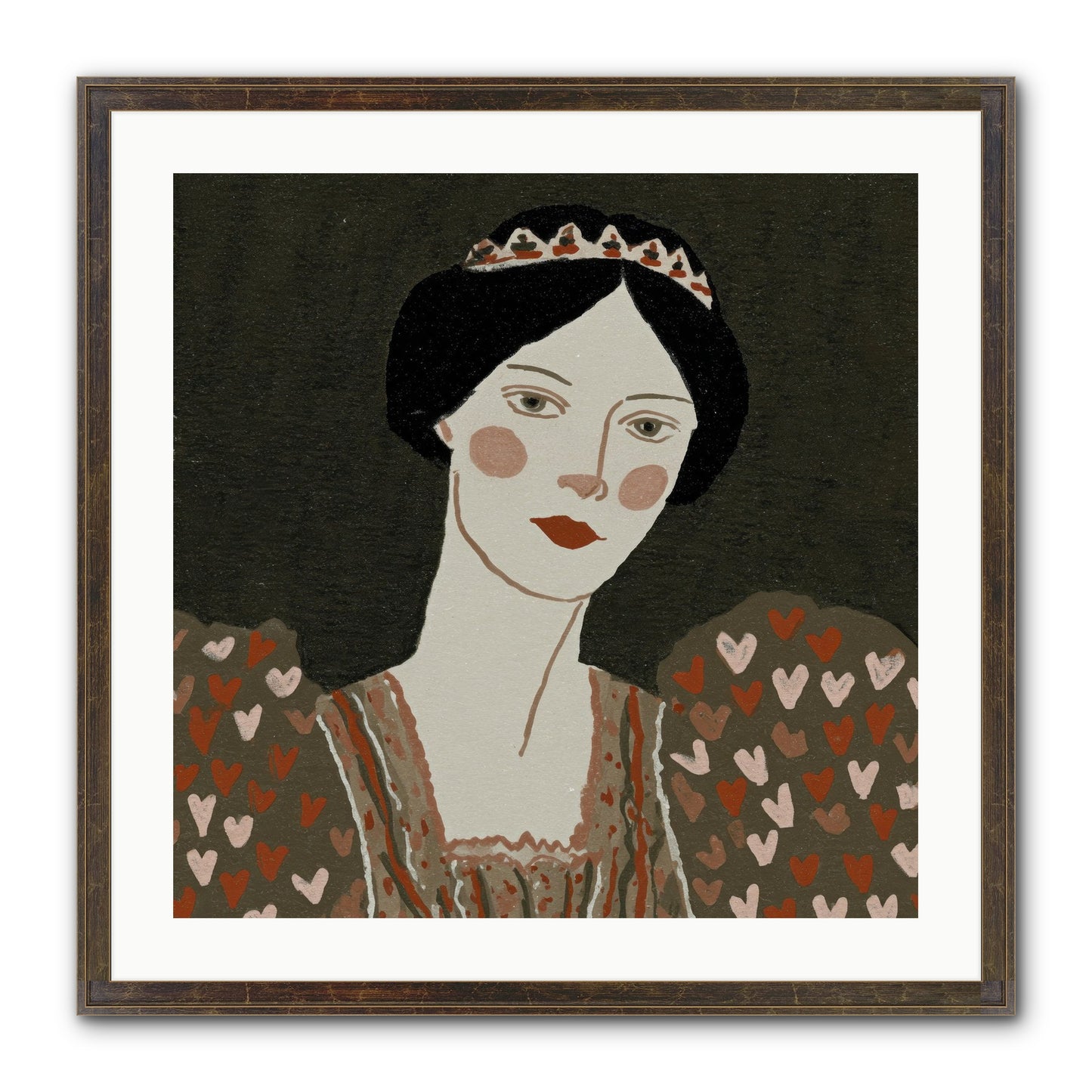 Between Desire And Devotion Framed Print - Slimwoods Black/Gold 24x24