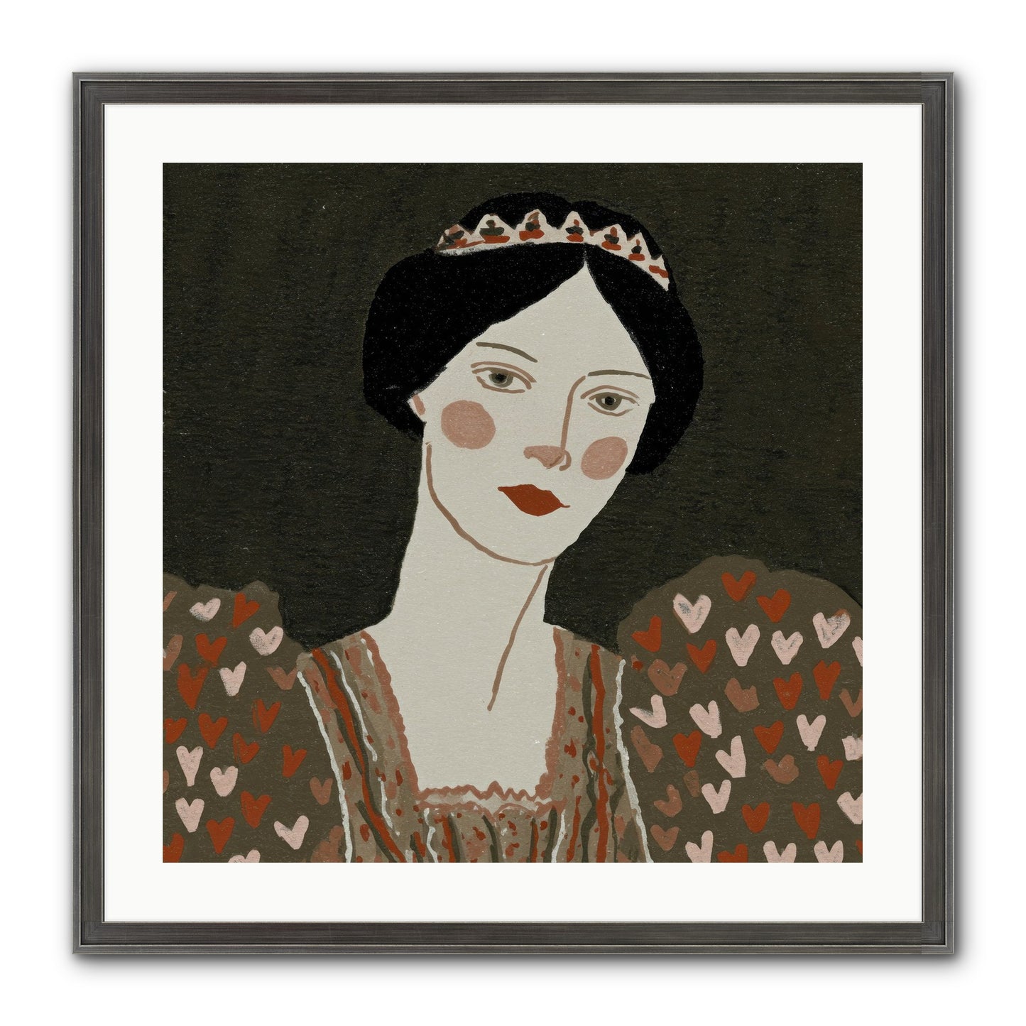 Between Desire And Devotion Framed Print - Slimwoods Black/Silver 24x24
