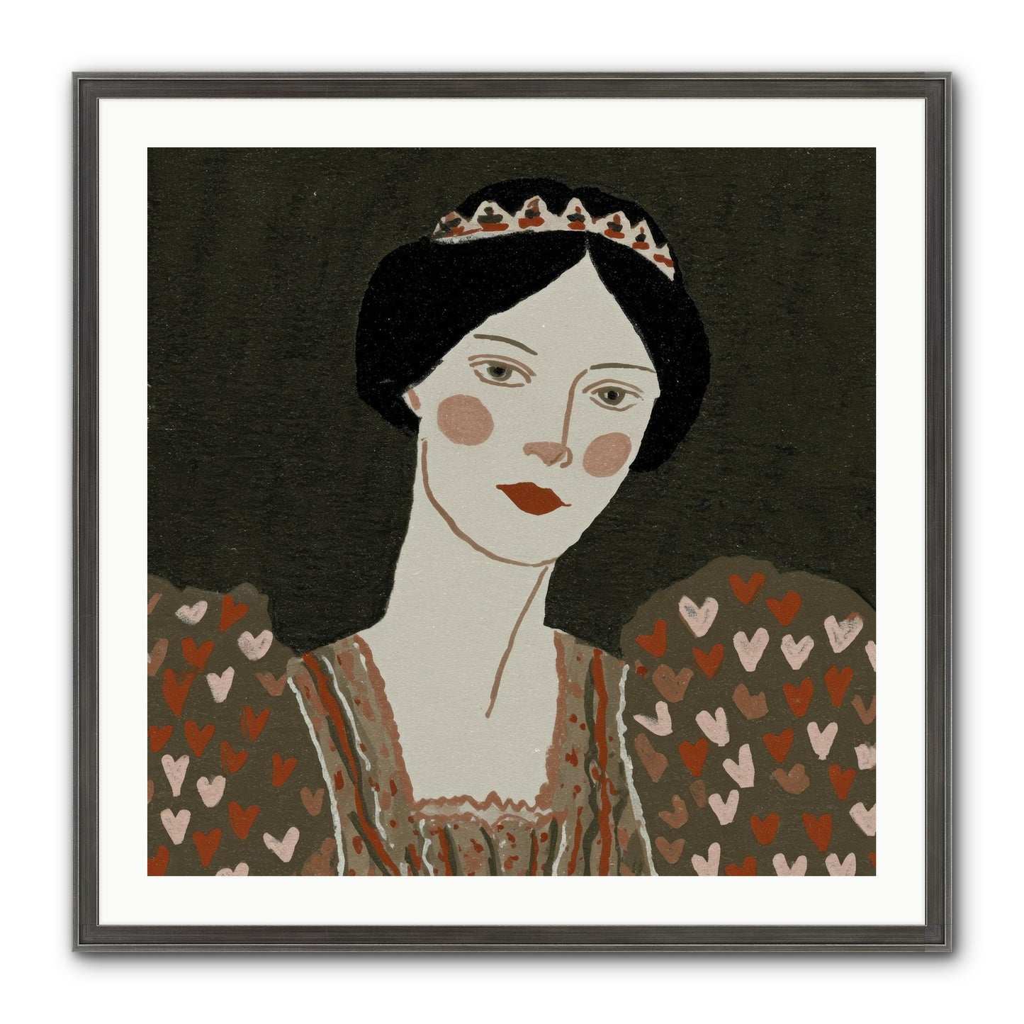 Between Desire And Devotion Framed Print - Slimwoods Black/Silver 30x30