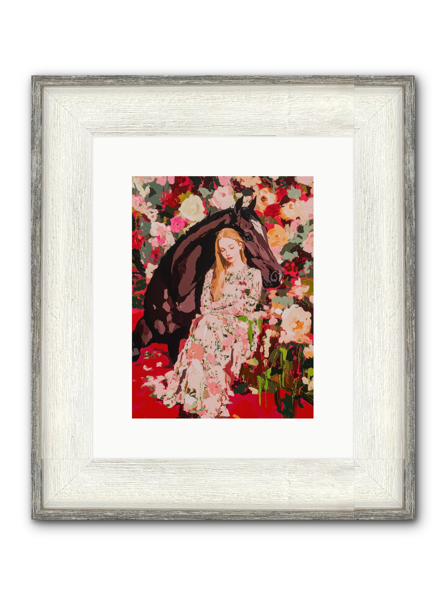 Between Earth And Sky Framed Print - Driftwood White 9x12