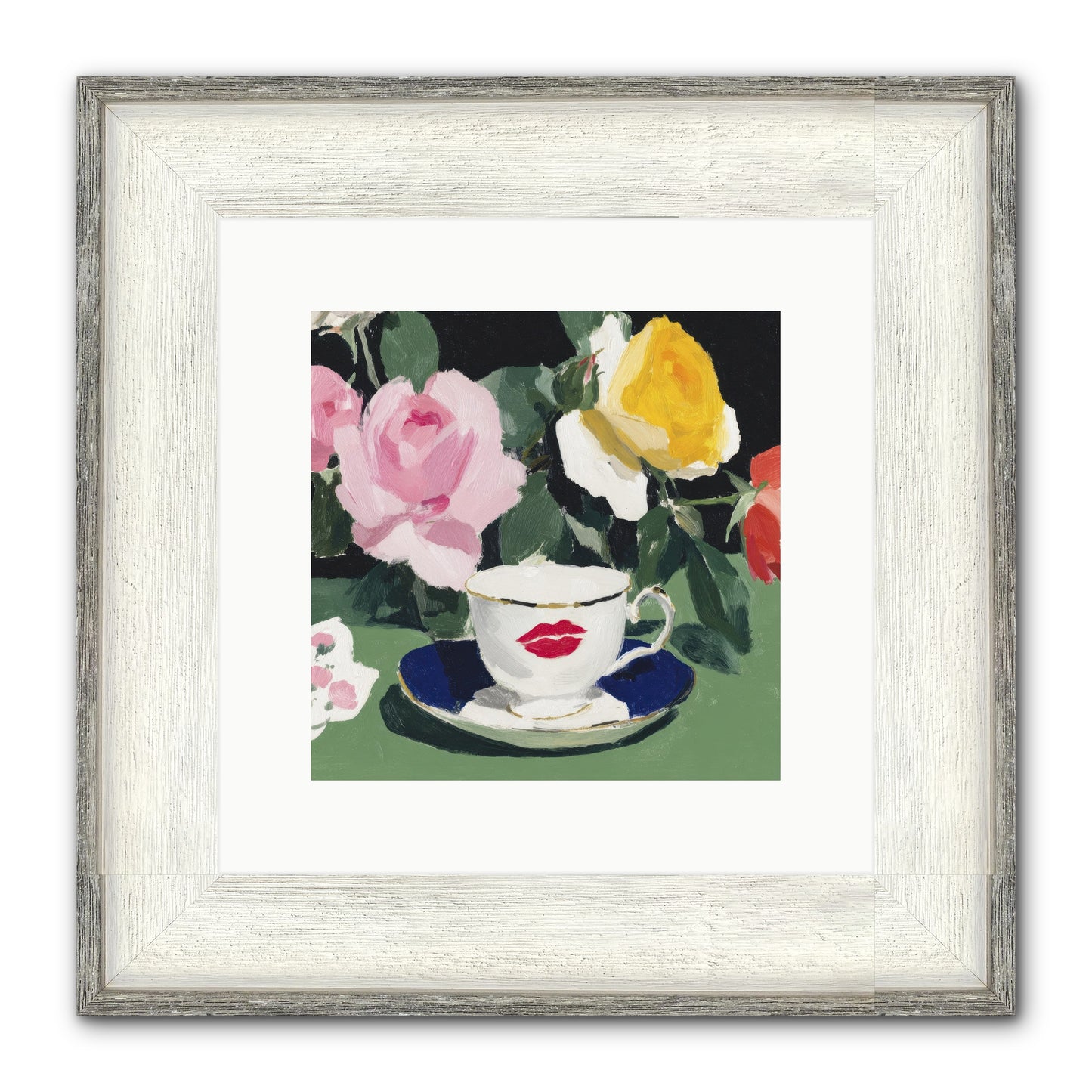 Between Love And Reverence Framed Print - Driftwood White 10x10