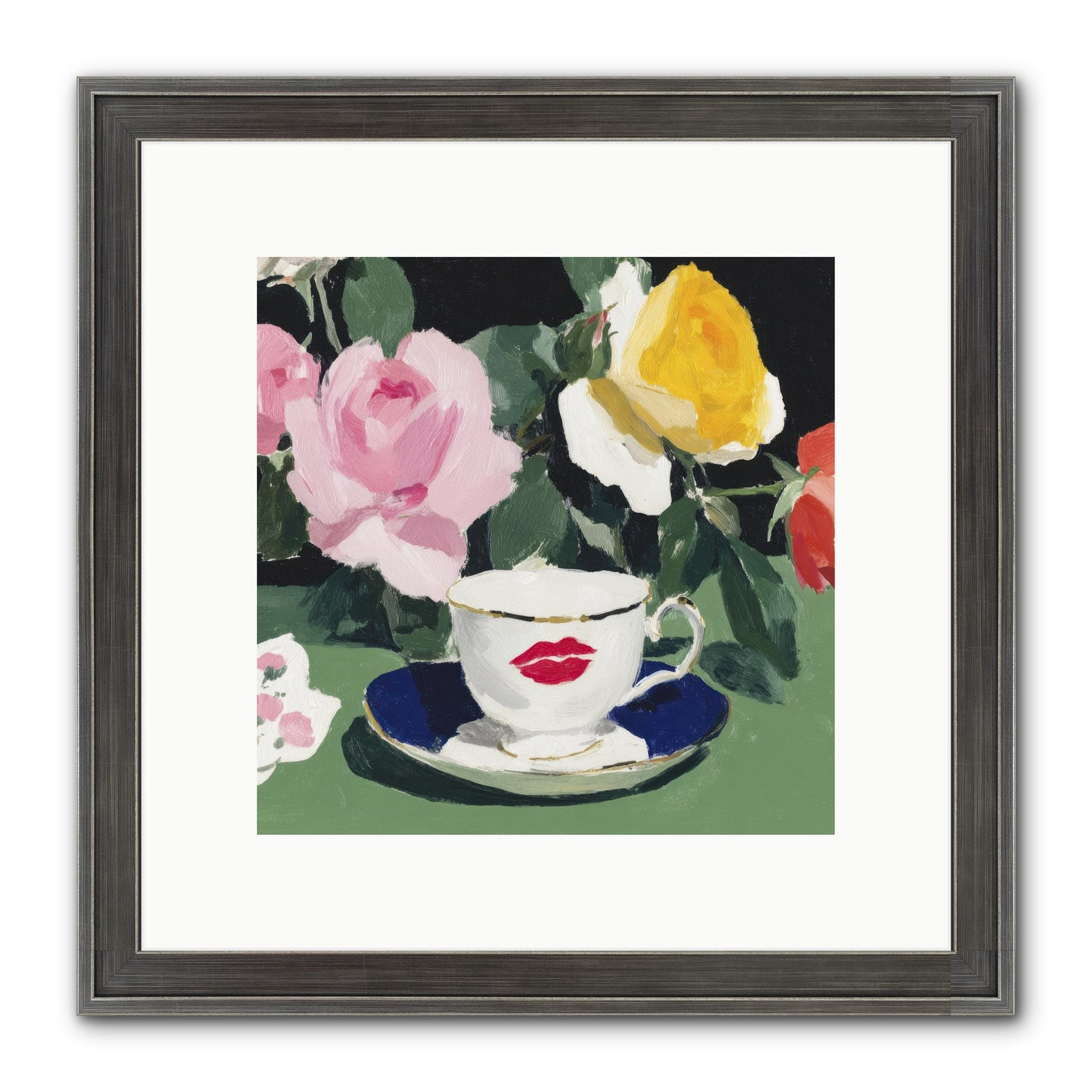 Between Love And Reverence Framed Print - Slimwoods Black/Silver 10x10