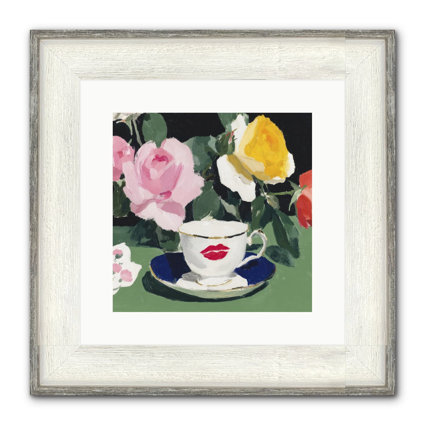Between Love And Reverence Framed Print - Driftwood White 12x12