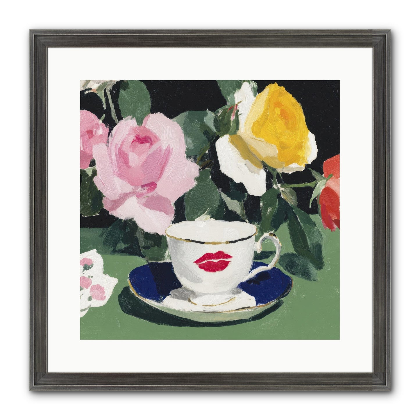 Between Love And Reverence Framed Print - Slimwoods Black/Silver 16x16