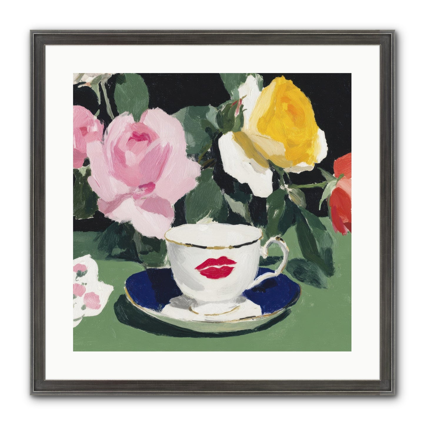 Between Love And Reverence Framed Print - Slimwoods Black/Silver 20x20