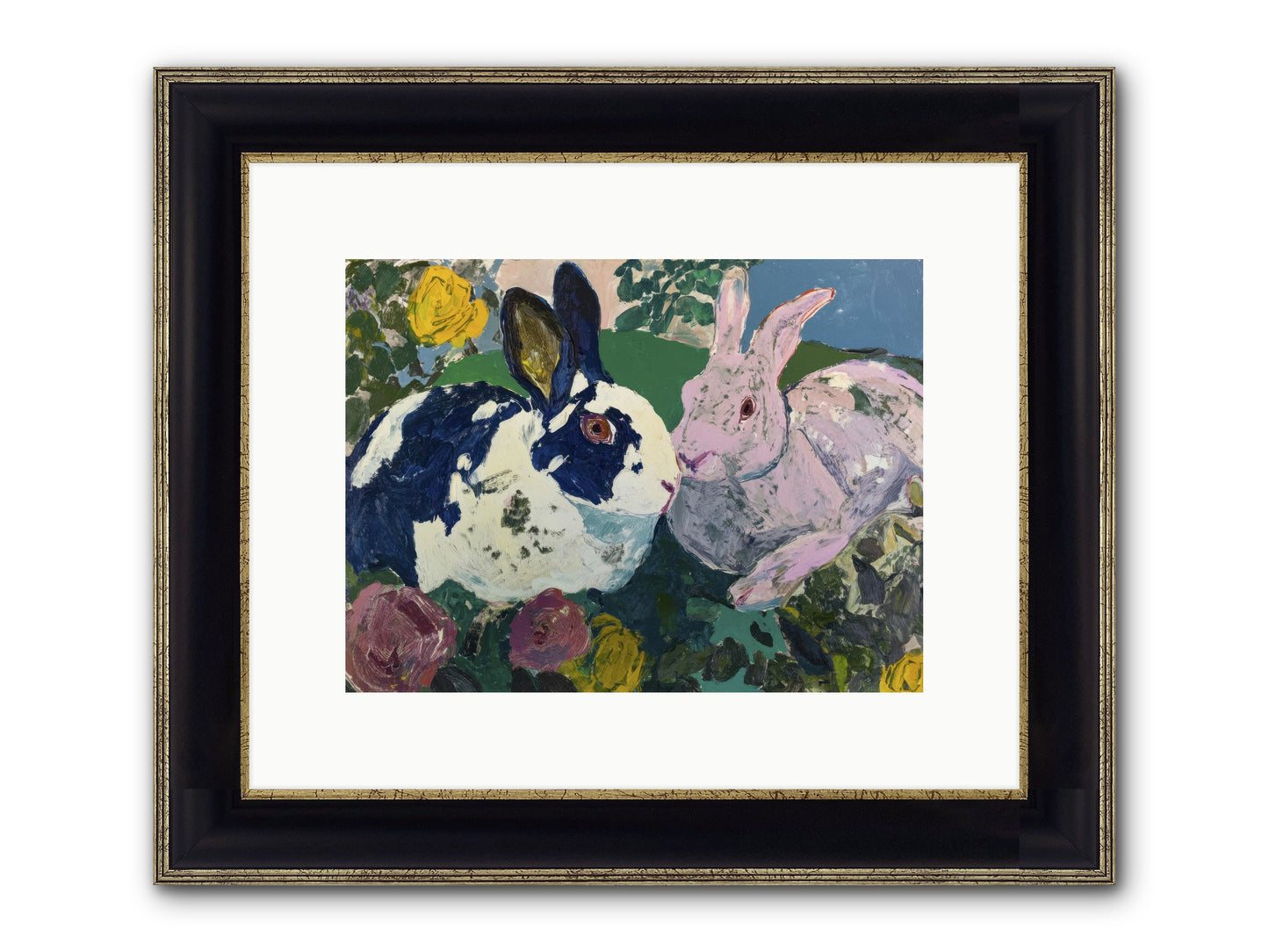 Between Seasons Framed Print - Black & Gold 12x9
