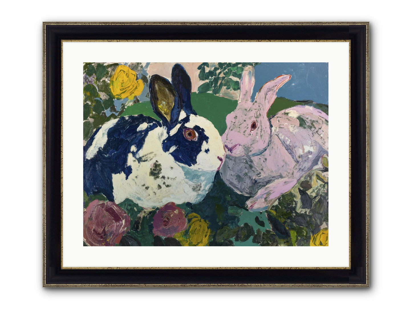 Between Seasons Framed Print - Black & Gold 24x18