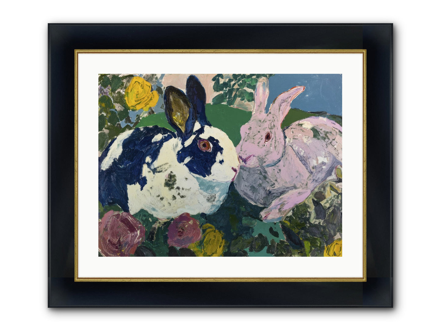 Between Seasons Framed Print - Wide Black w/Gold 24x18