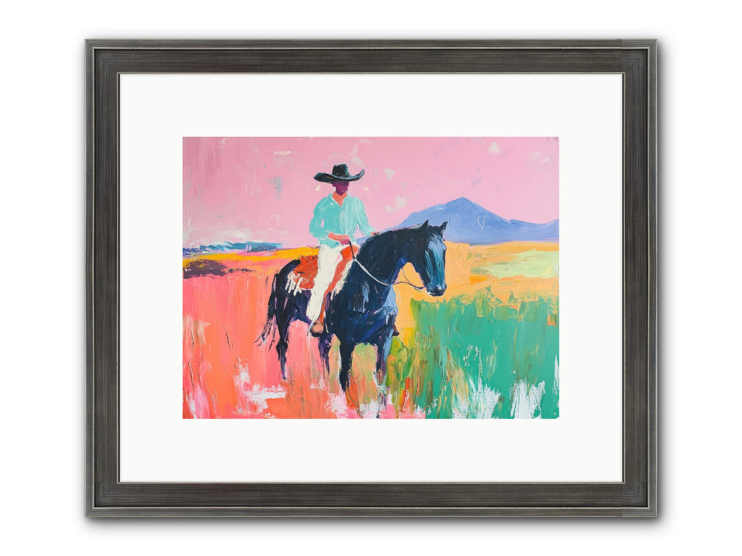 Between Things Framed Print - Slimwoods Black/Silver 12x9
