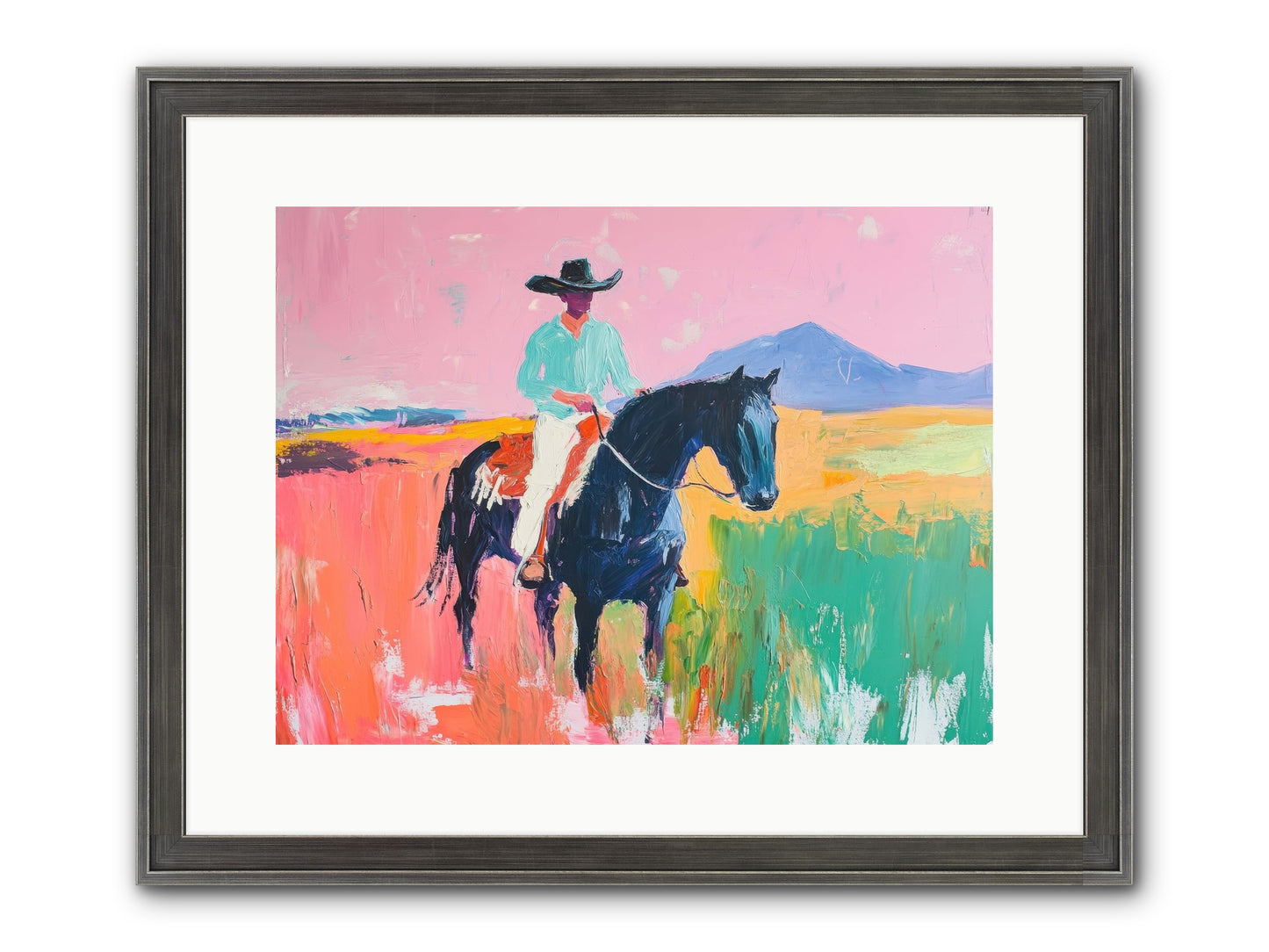 Between Things Framed Print - Slimwoods Black/Silver 16x12