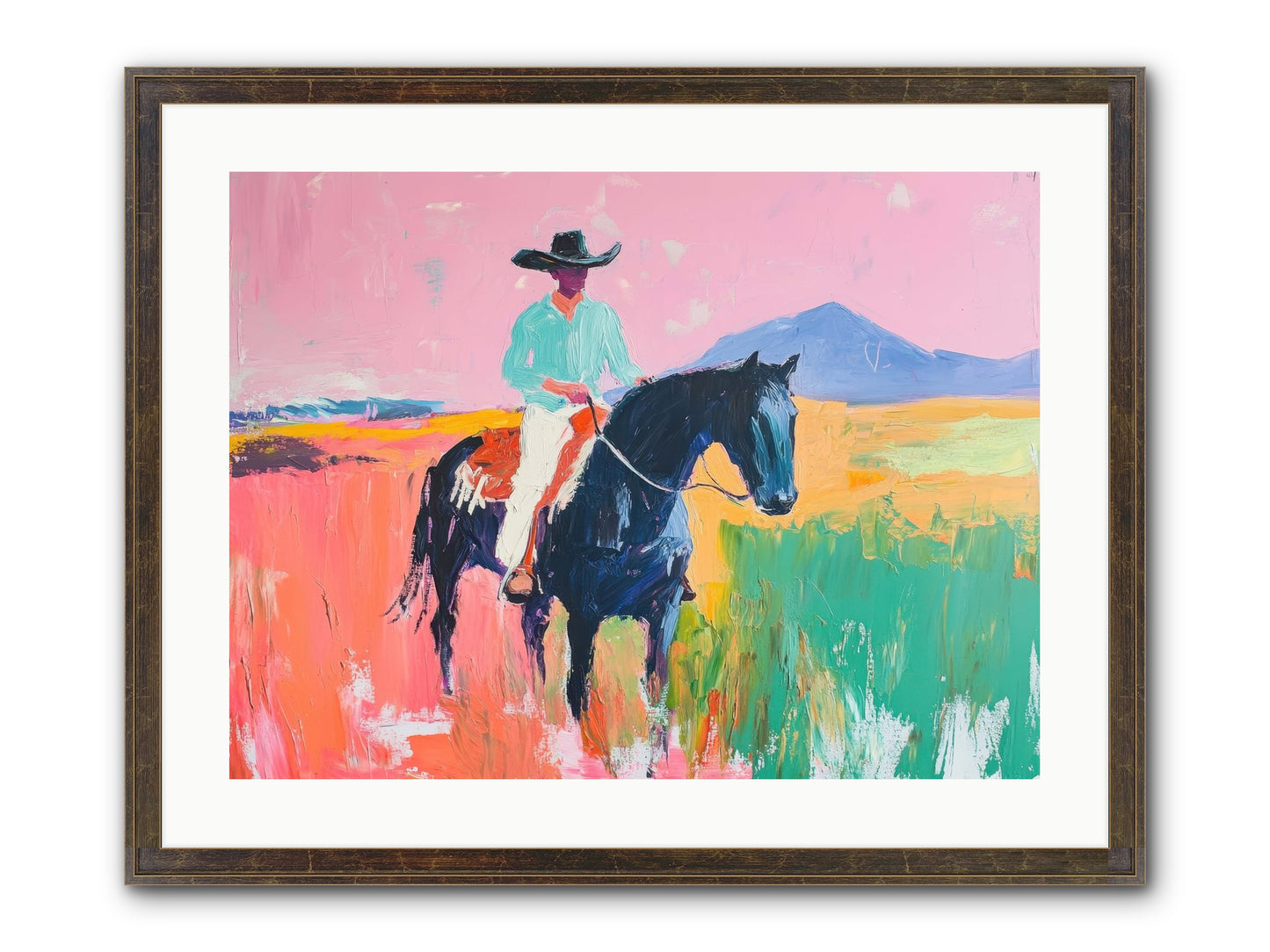 Between Things Framed Print - Slimwoods Black/Gold 24x18