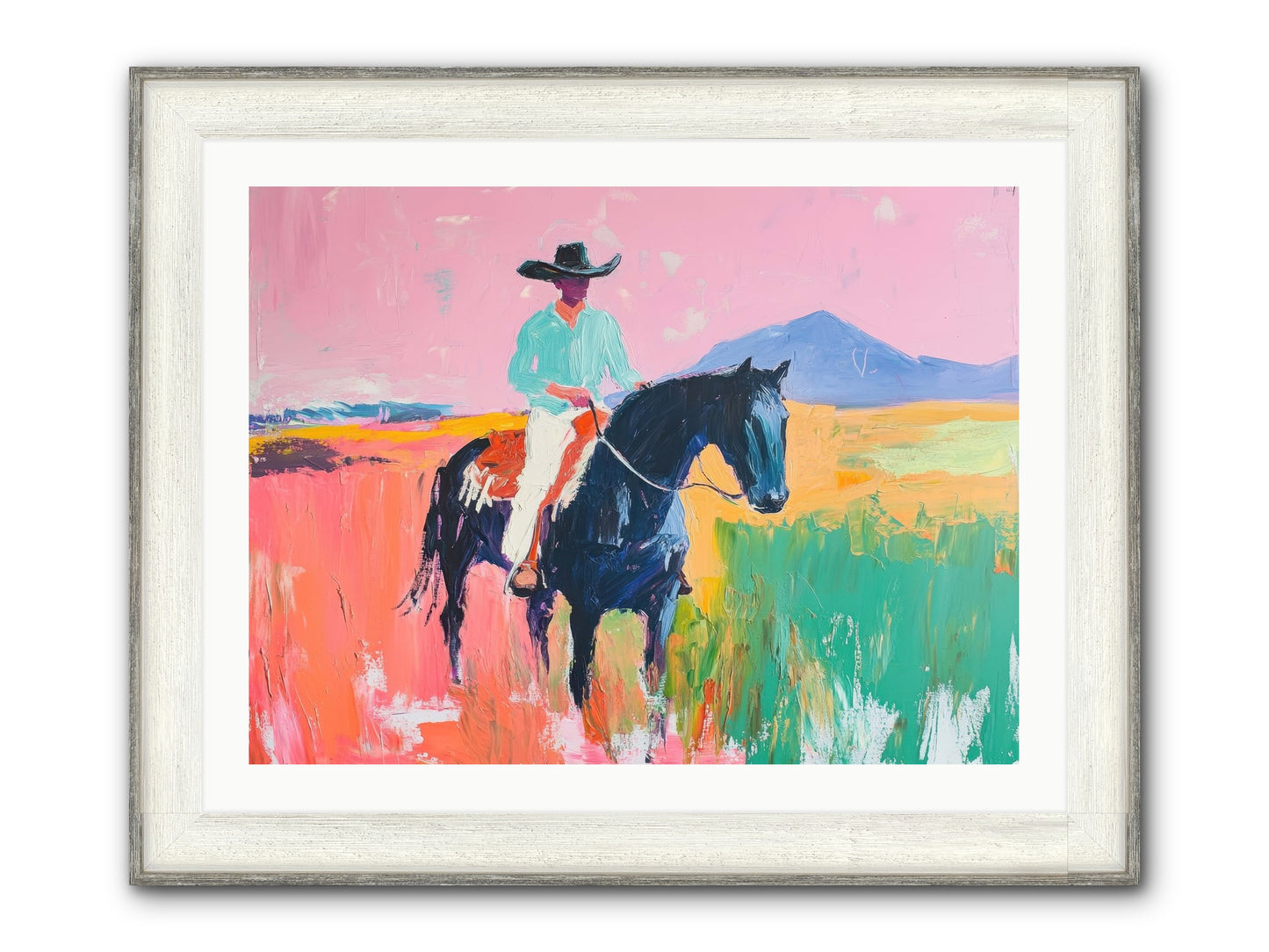 Between Things Framed Print - Driftwood White 32x24
