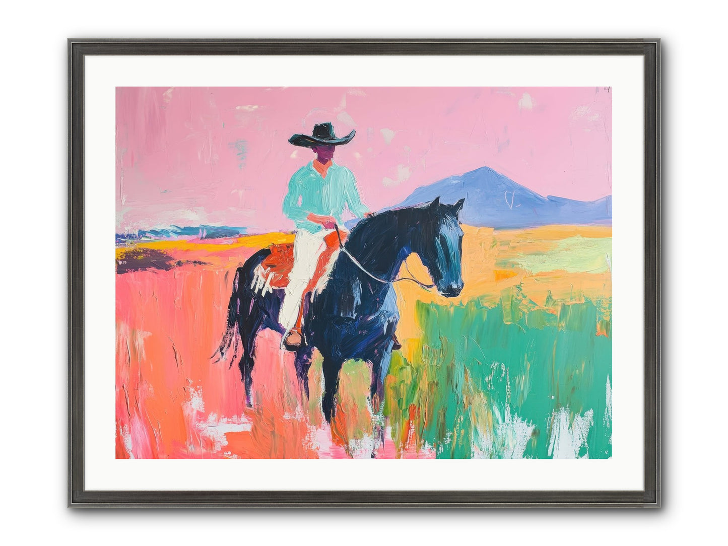 Between Things Framed Print - Slimwoods Black/Silver 32x24