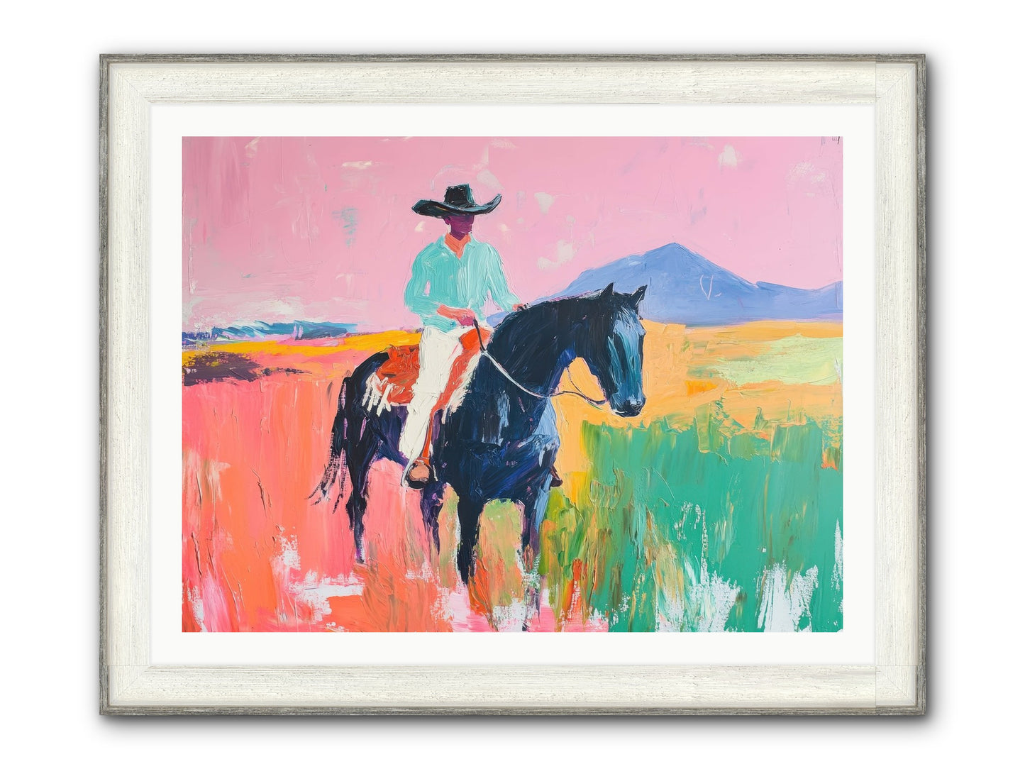 Between Things Framed Print - Driftwood White 40x30