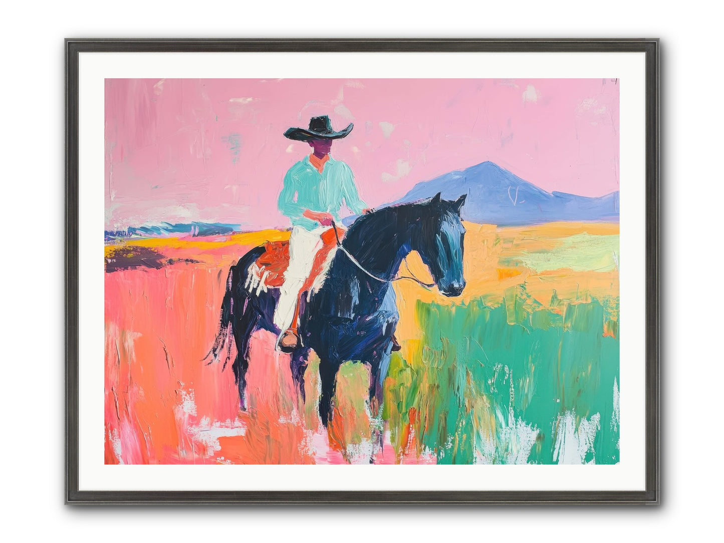 Between Things Framed Print - Slimwoods Black/Silver 40x30