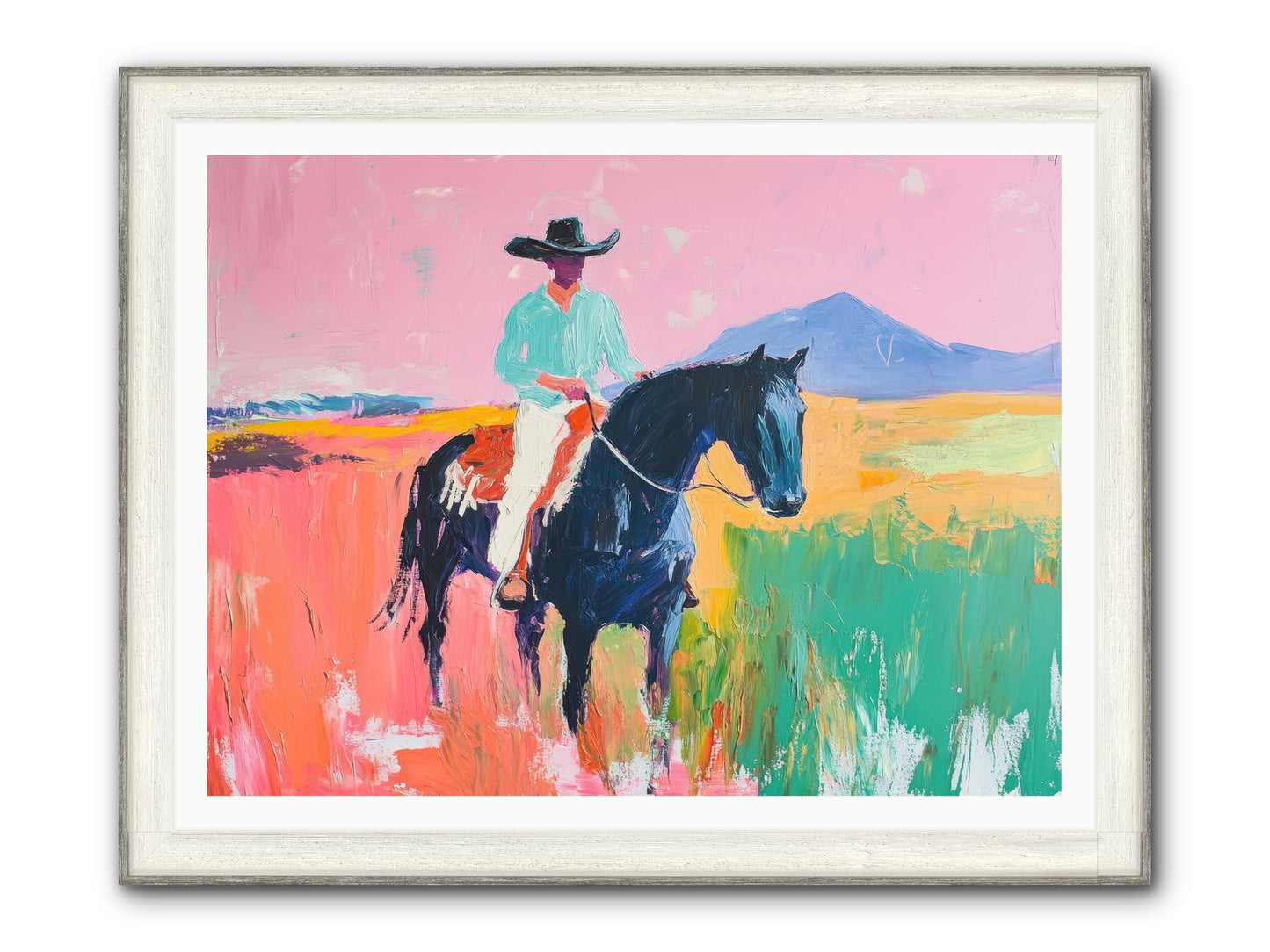 Between Things Framed Print - Driftwood White 48x36
