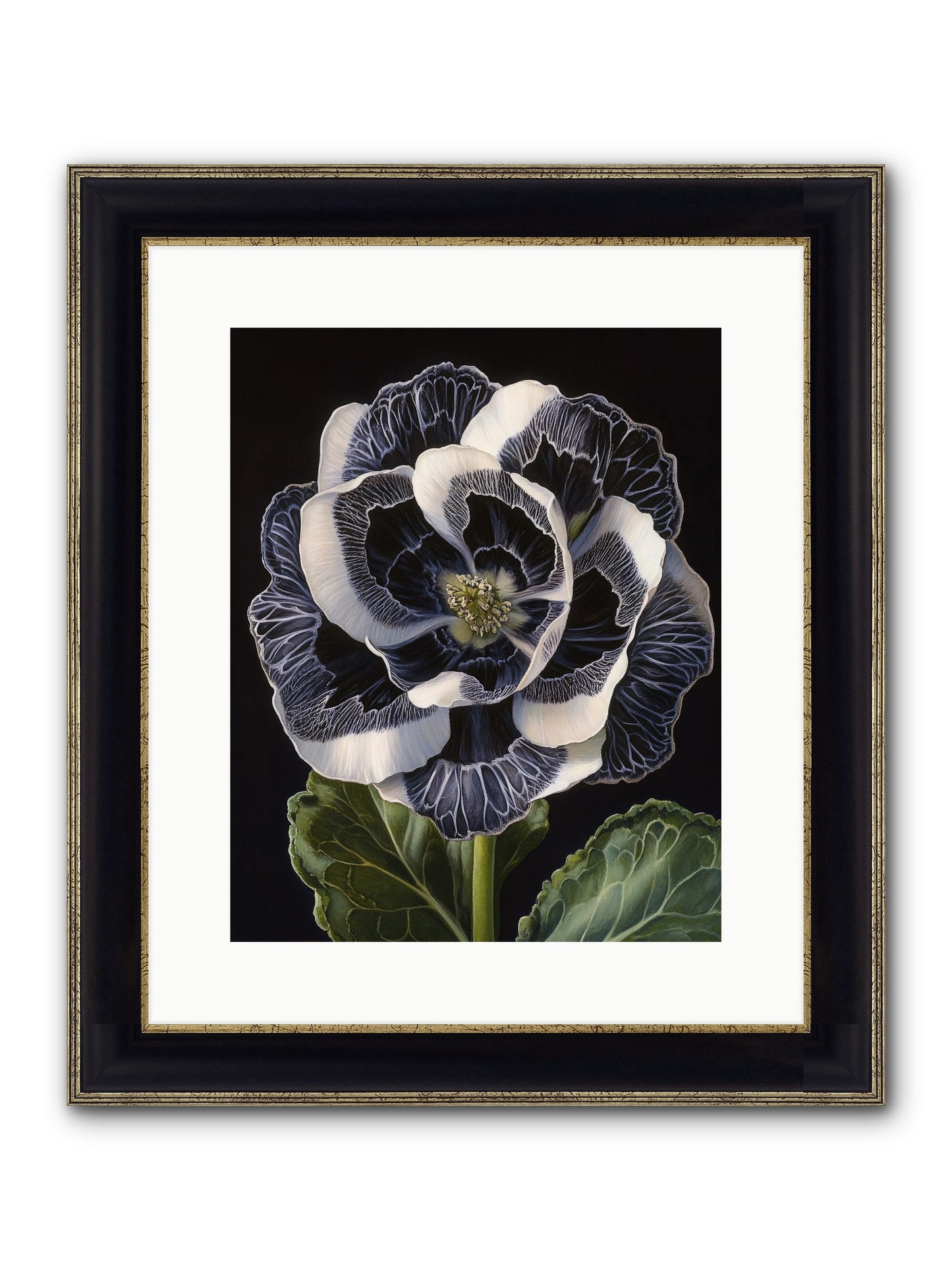 Between Sleep & Sky Framed Print - Black & Gold 12x15