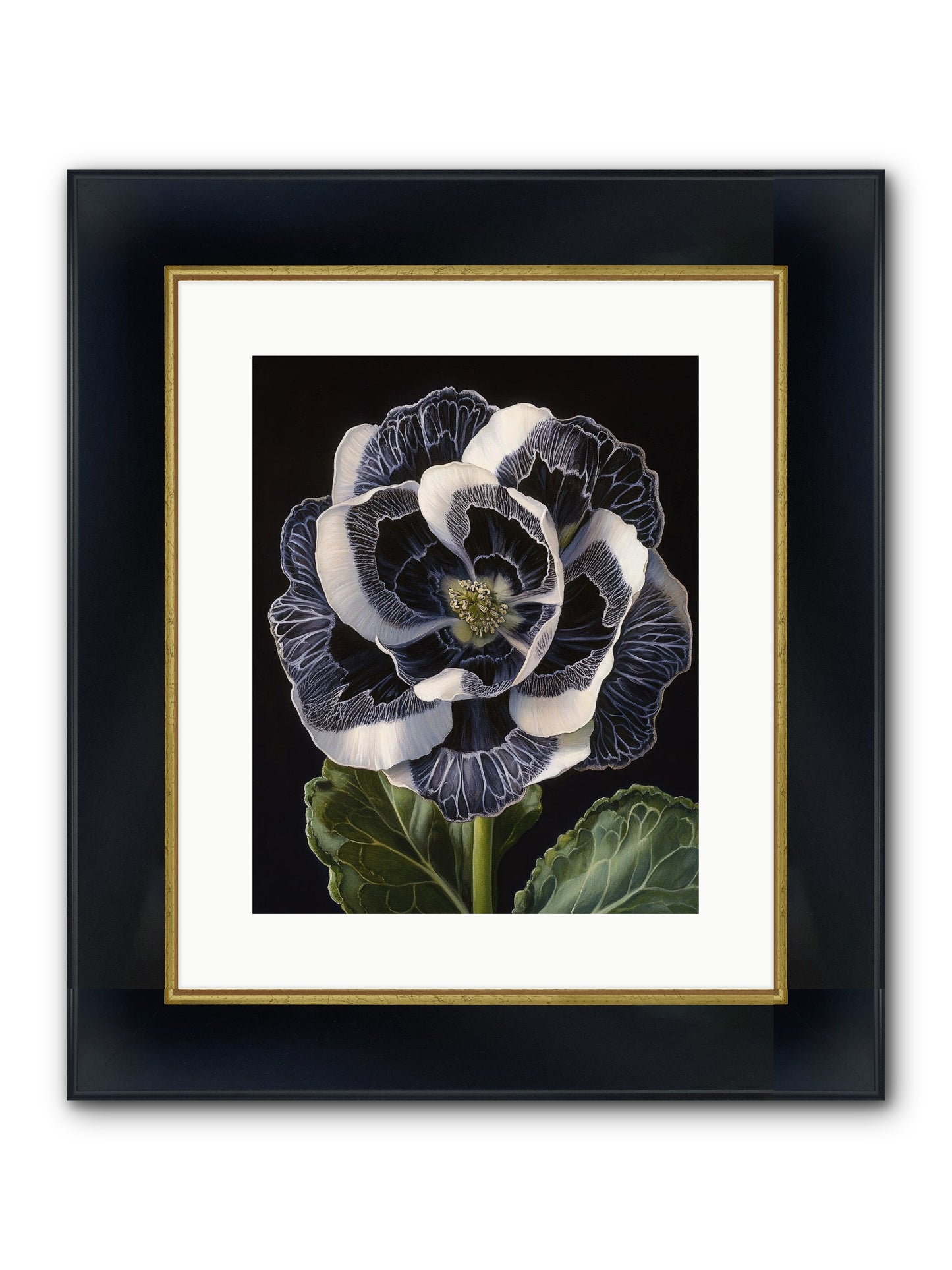 Between Sleep & Sky Framed Print - Wide Black w/Gold 12x15