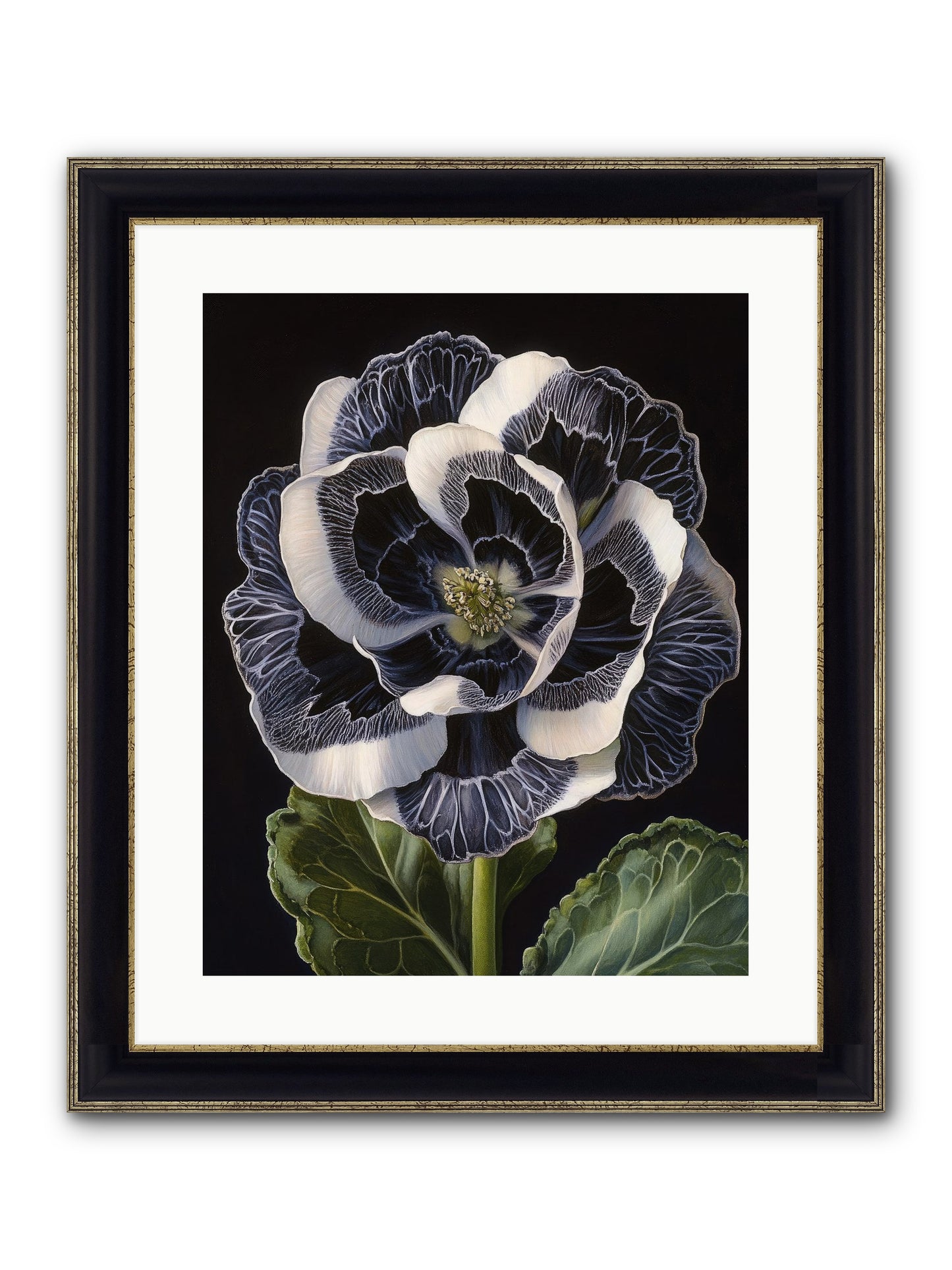 Between Sleep & Sky Framed Print - Black & Gold 16x20