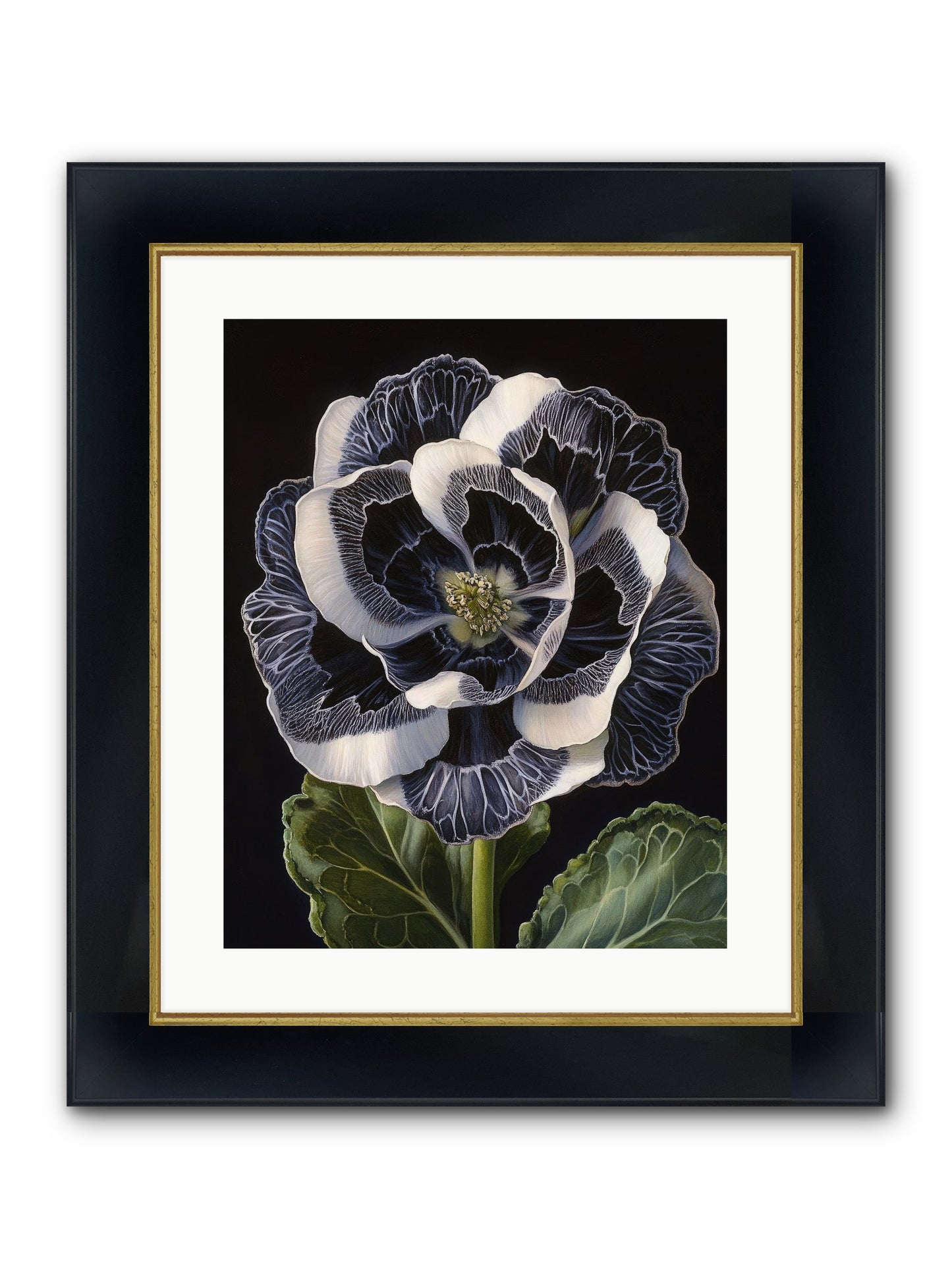 Between Sleep & Sky Framed Print - Wide Black w/Gold 16x20