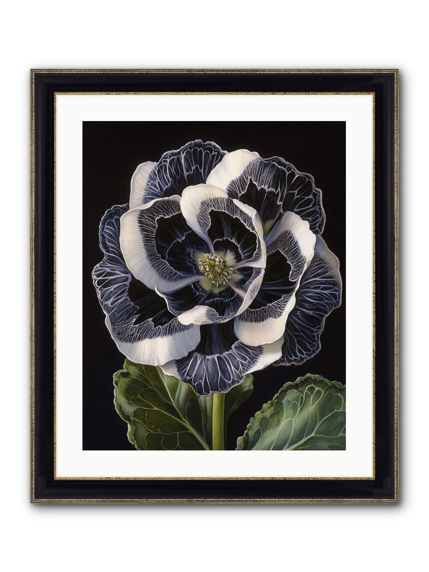 Between Sleep & Sky Framed Print - Black & Gold 20x25