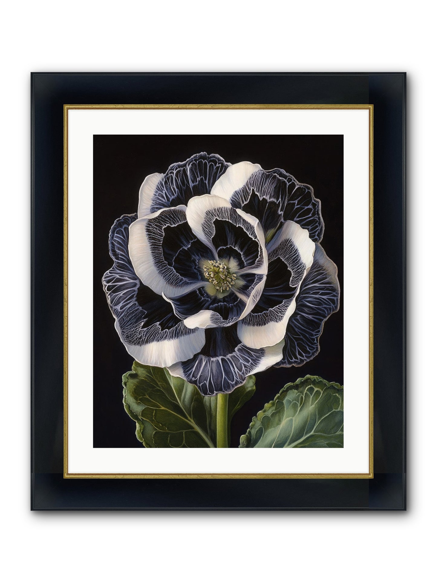 Between Sleep & Sky Framed Print - Wide Black w/Gold 20x25