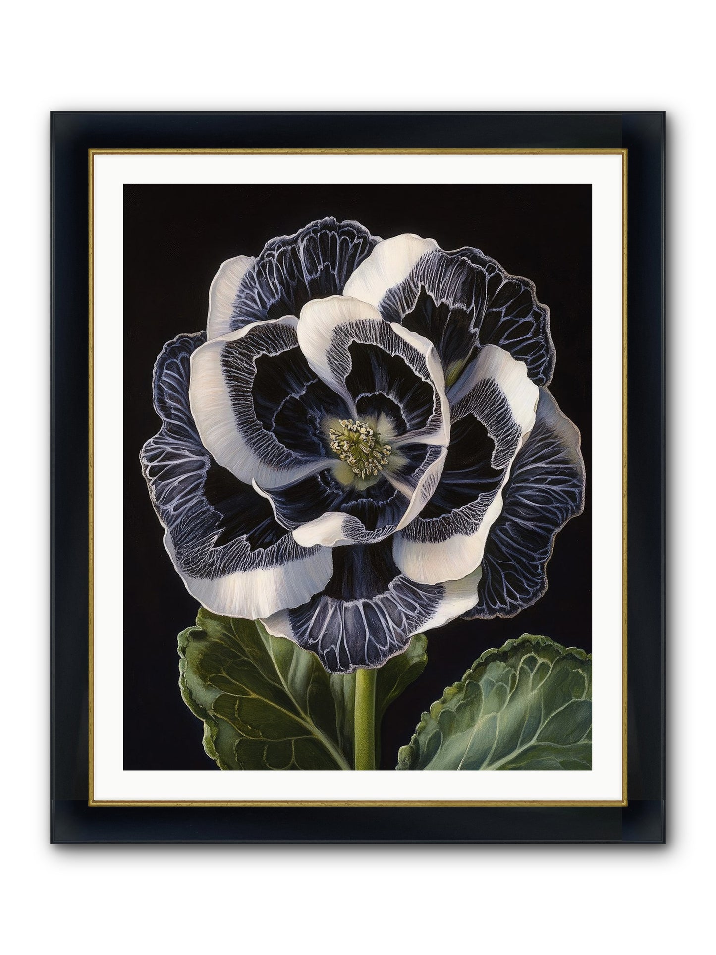 Between Sleep & Sky Framed Print - Wide Black w/Gold 32x40