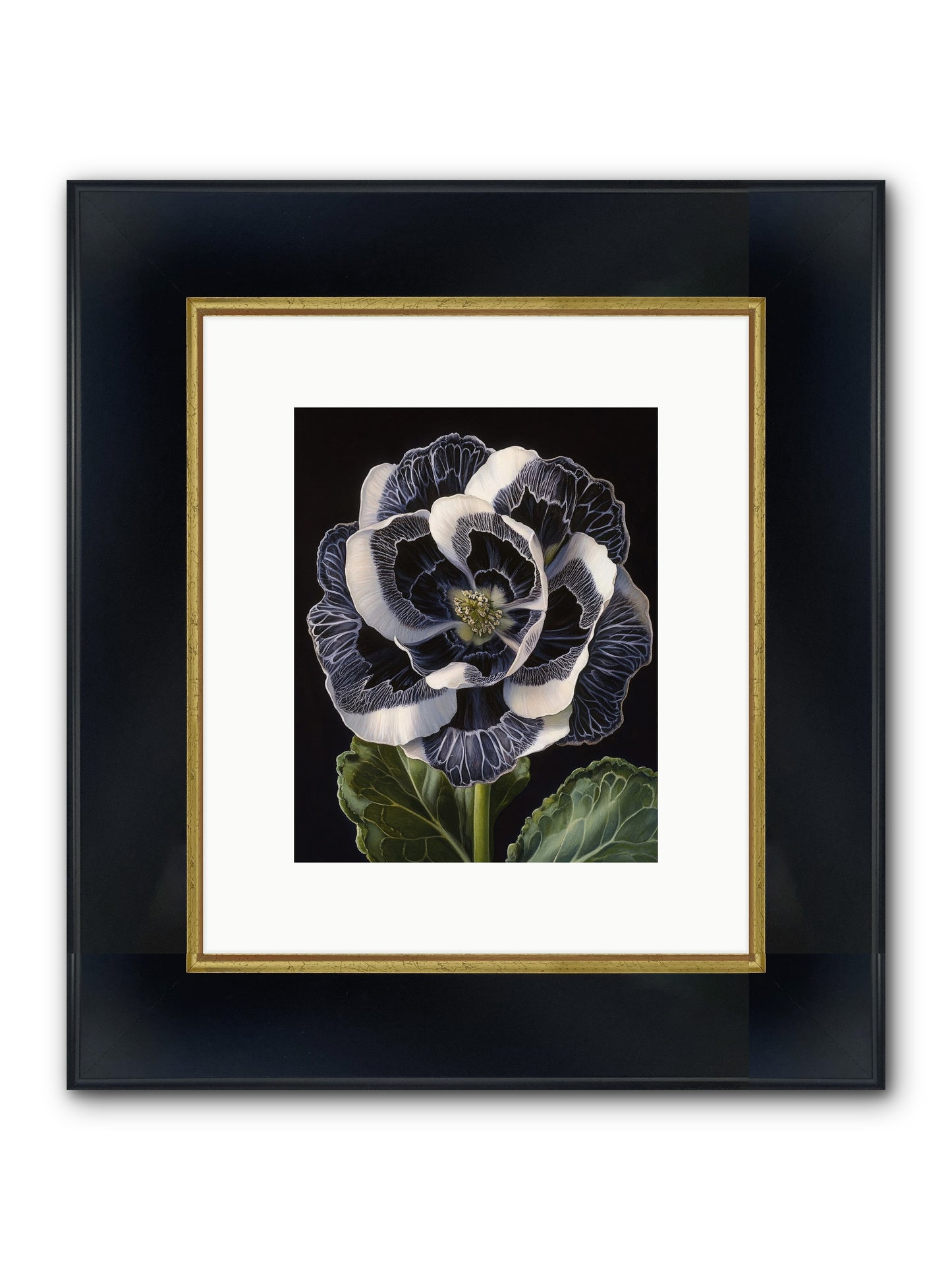 Between Sleep & Sky Framed Print - Wide Black w/Gold 8x10
