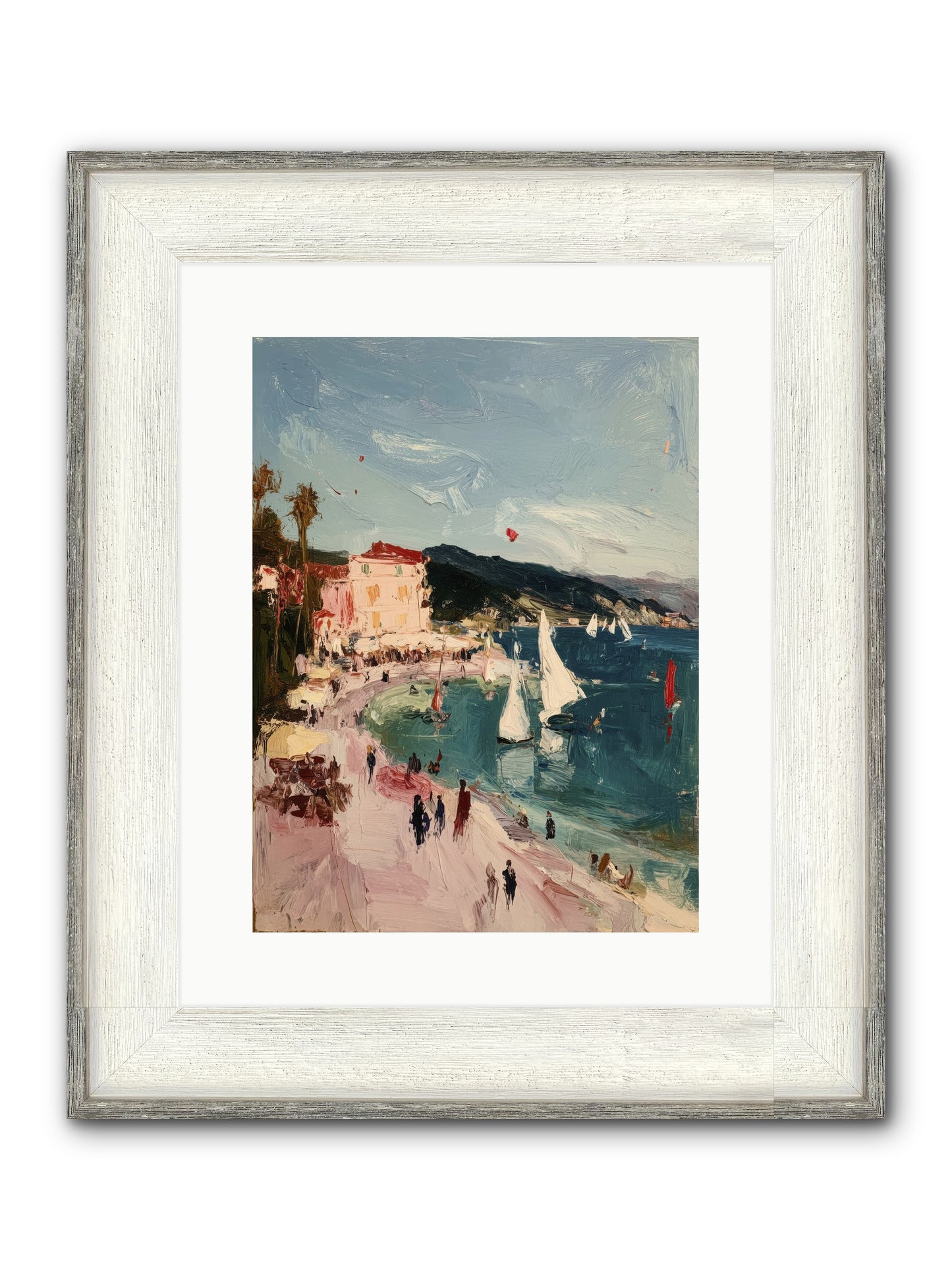 Between Soul And Sea Framed Print - Driftwood White 12x16