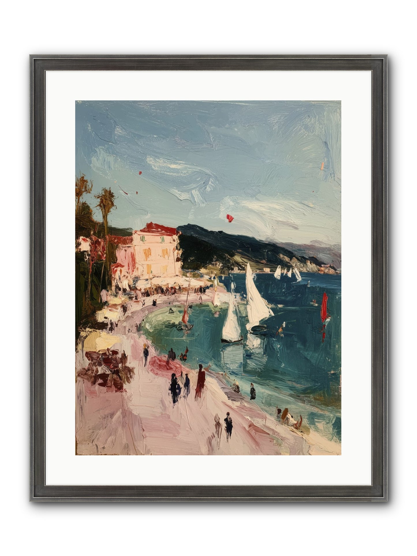 Between Soul And Sea Framed Print - Slimwoods Black/Silver 18x24