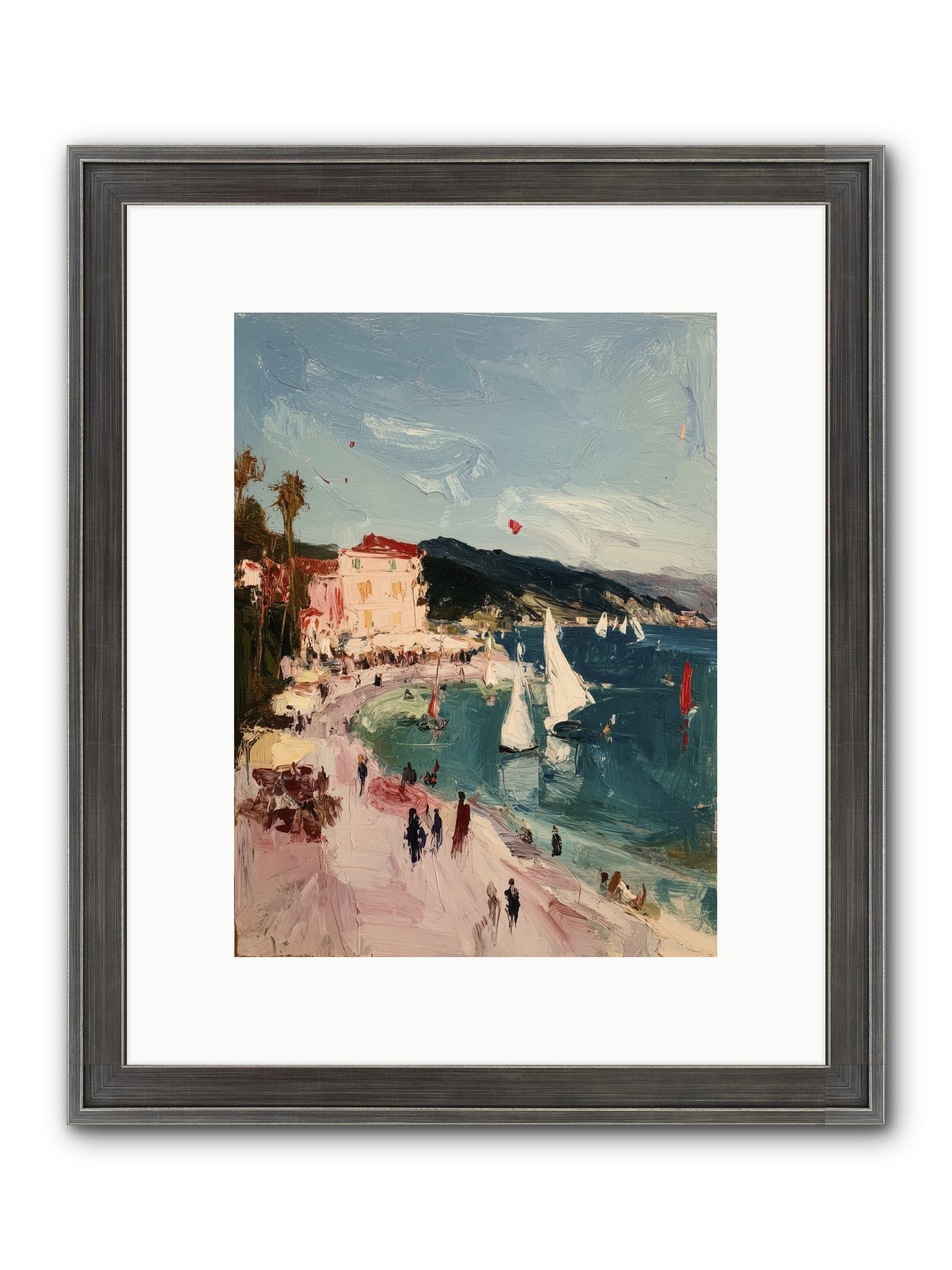 Between Soul And Sea Framed Print - Slimwoods Black/Silver 9x12