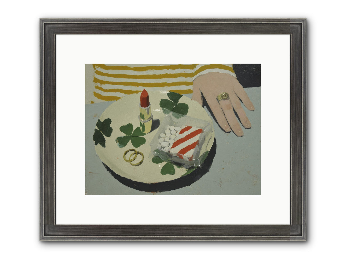 Between Sweetness And Adornment Framed Print - Slimwoods Black/Silver 12x9