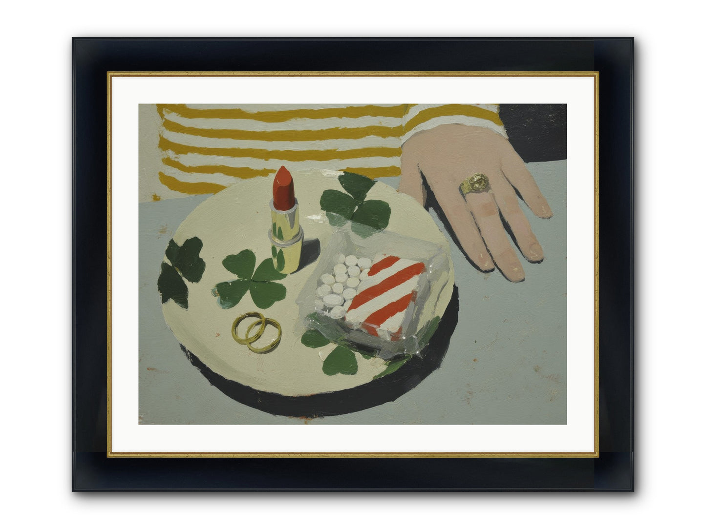 Between Sweetness And Adornment Framed Print - Wide Black w/Gold 32x24