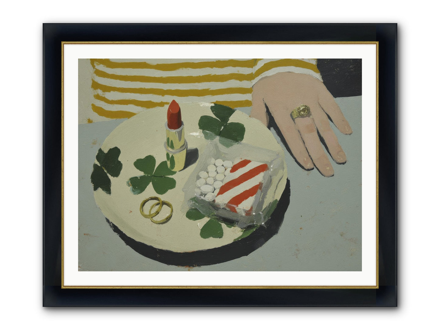 Between Sweetness And Adornment Framed Print - Wide Black w/Gold 40x30