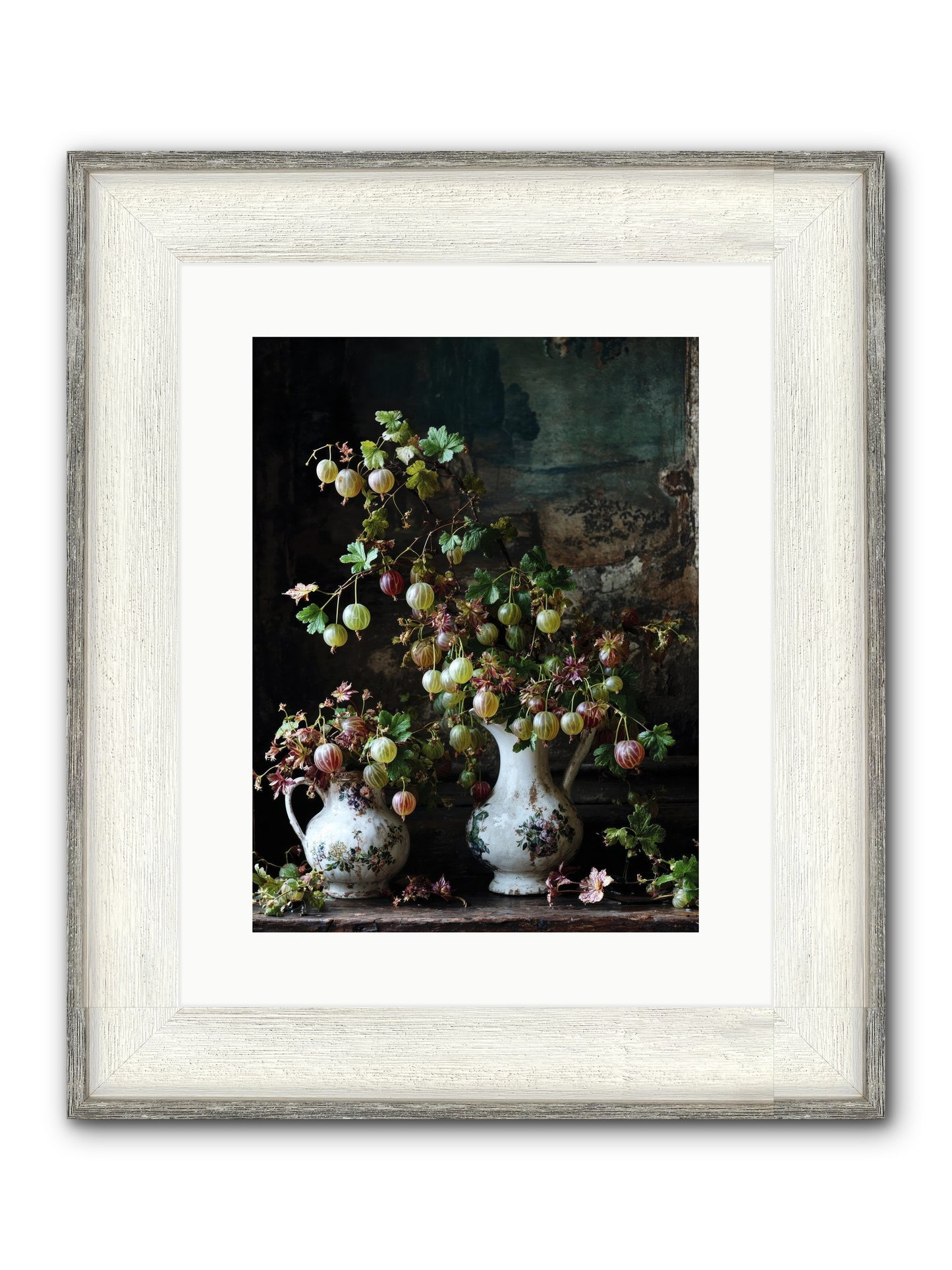 Between The Stars Framed Print - Driftwood White 12x16