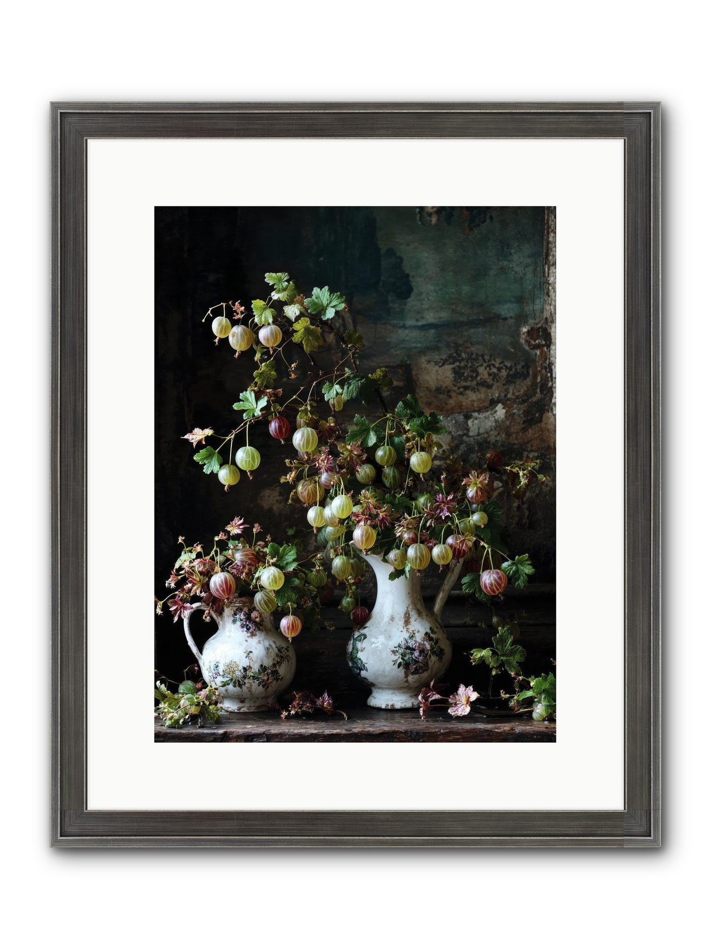 Between The Stars Framed Print - Slimwoods Black/Silver 12x16