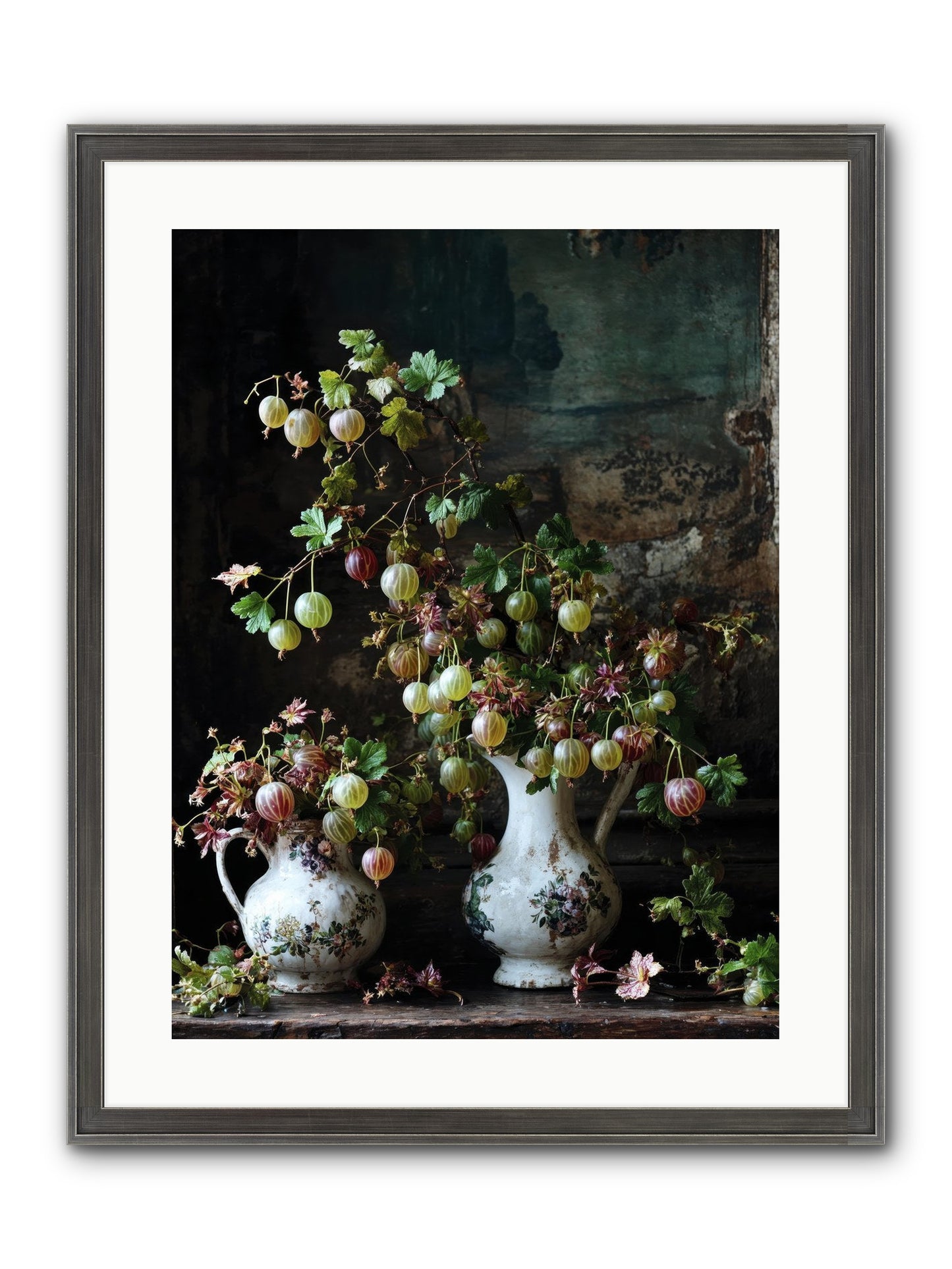 Between The Stars Framed Print - Slimwoods Black/Silver 18x24