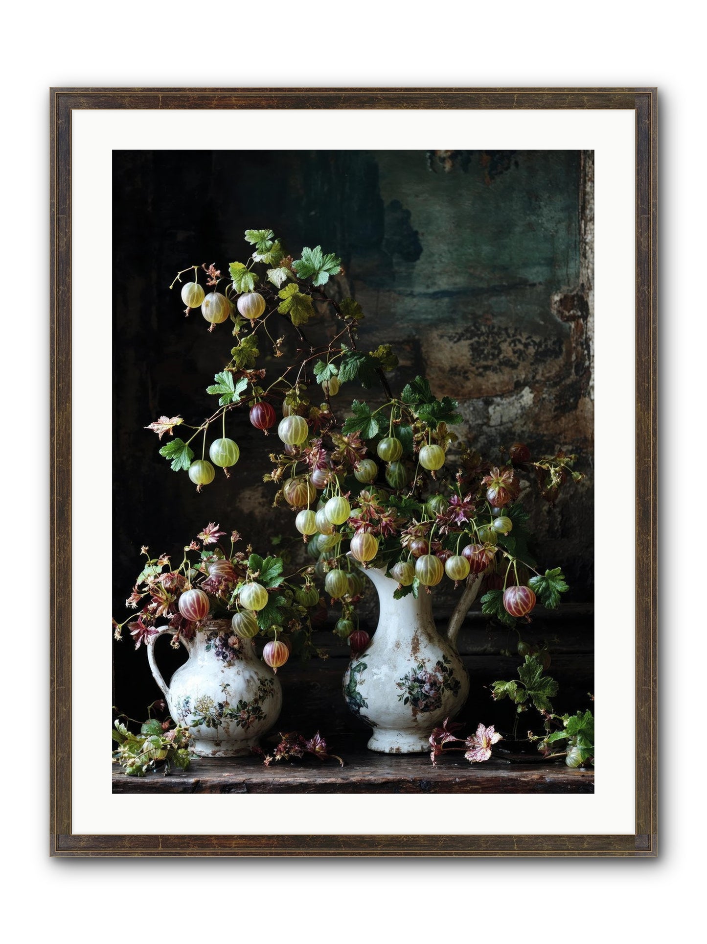 Between The Stars Framed Print - Slimwoods Black/Gold 24x32