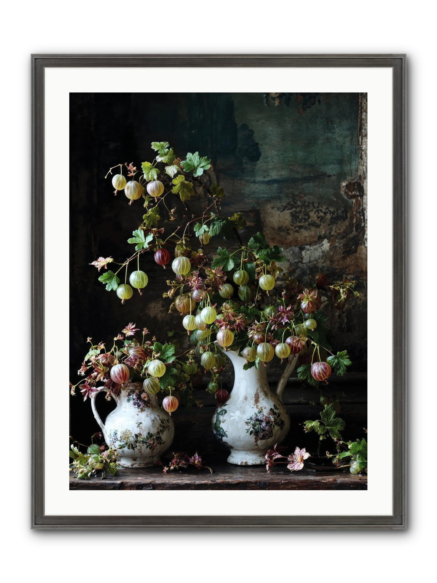 Between The Stars Framed Print - Slimwoods Black/Silver 24x32