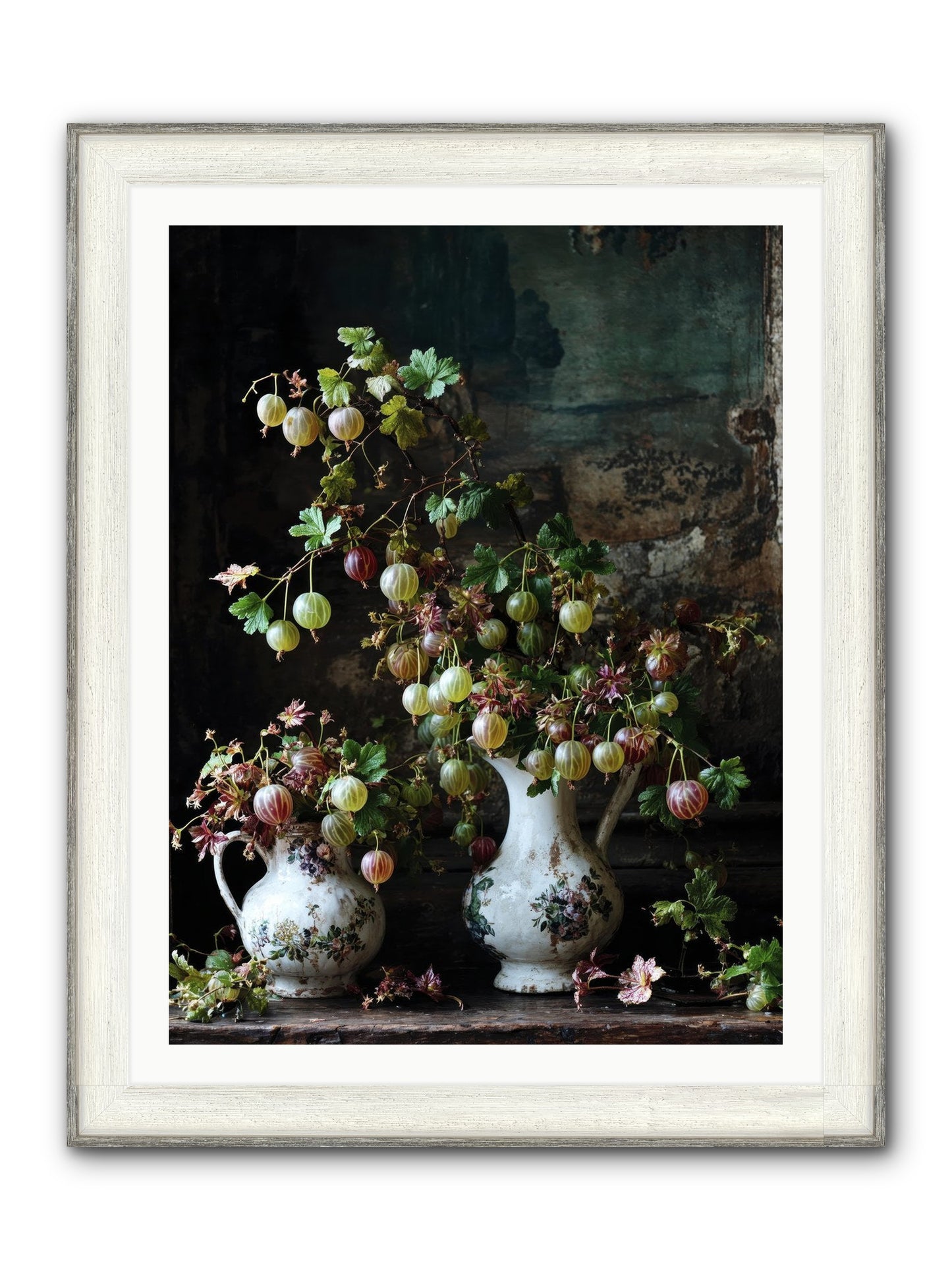 Between The Stars Framed Print - Driftwood White 30x40