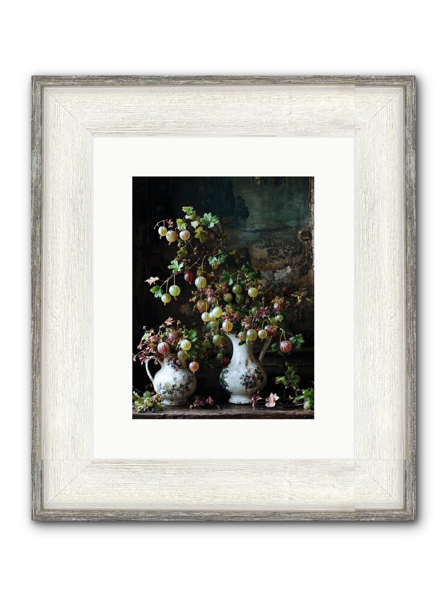 Between The Stars Framed Print - Driftwood White 9x12