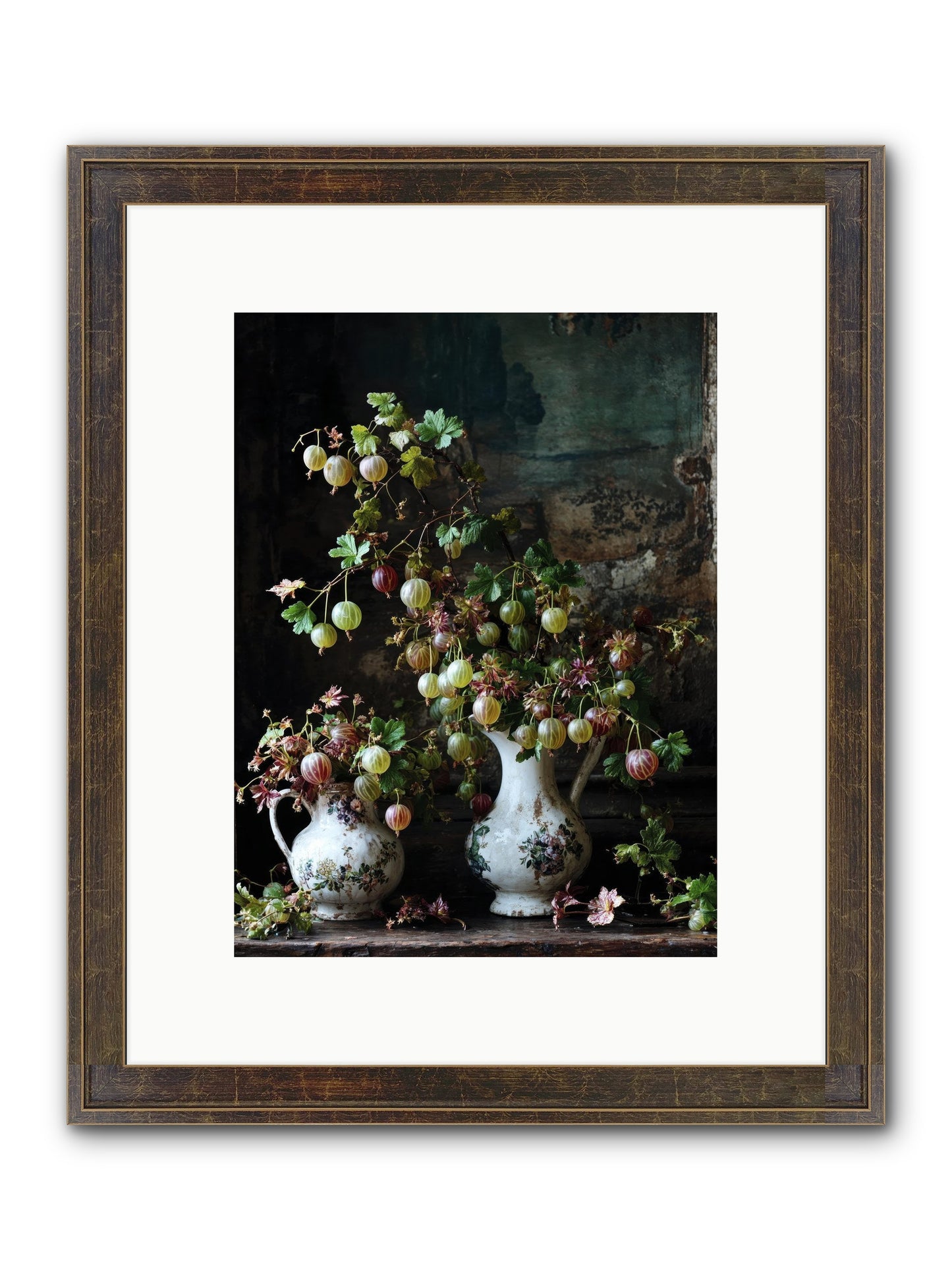 Between The Stars Framed Print - Slimwoods Black/Gold 9x12